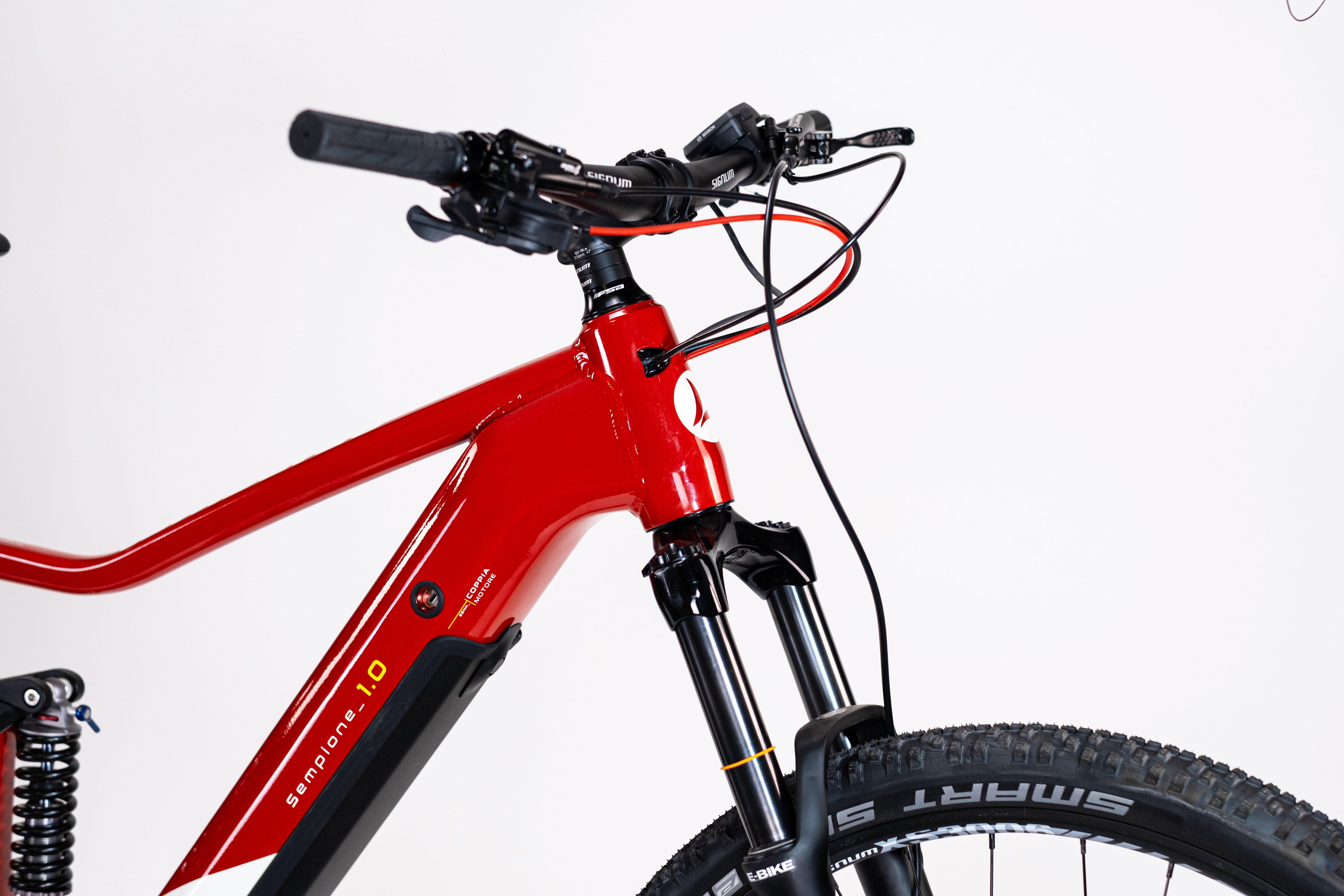 Lombardo E-Bike Mountainbike LOMBARDO SEMPIONE FULLY / BOSCH 500 Wh 29" rot 10 Gänge, 10 Gang Shimano DEORE RDM-6000 Schaltwerk, Kettenschaltung, Mittelmotor, 500 Wh, BOSCH PERFORMANCE LINE 36 V/250 W, Mittelmotor