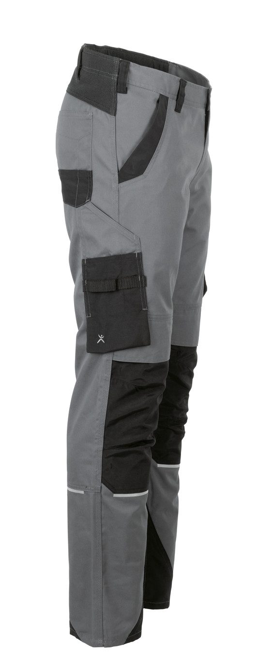 Planam Arbeitsbundhose PLANAM Herren Bundhose NORIT 4-Wege-Stretch Schiefer/Schwarz – Bild 2 von 4