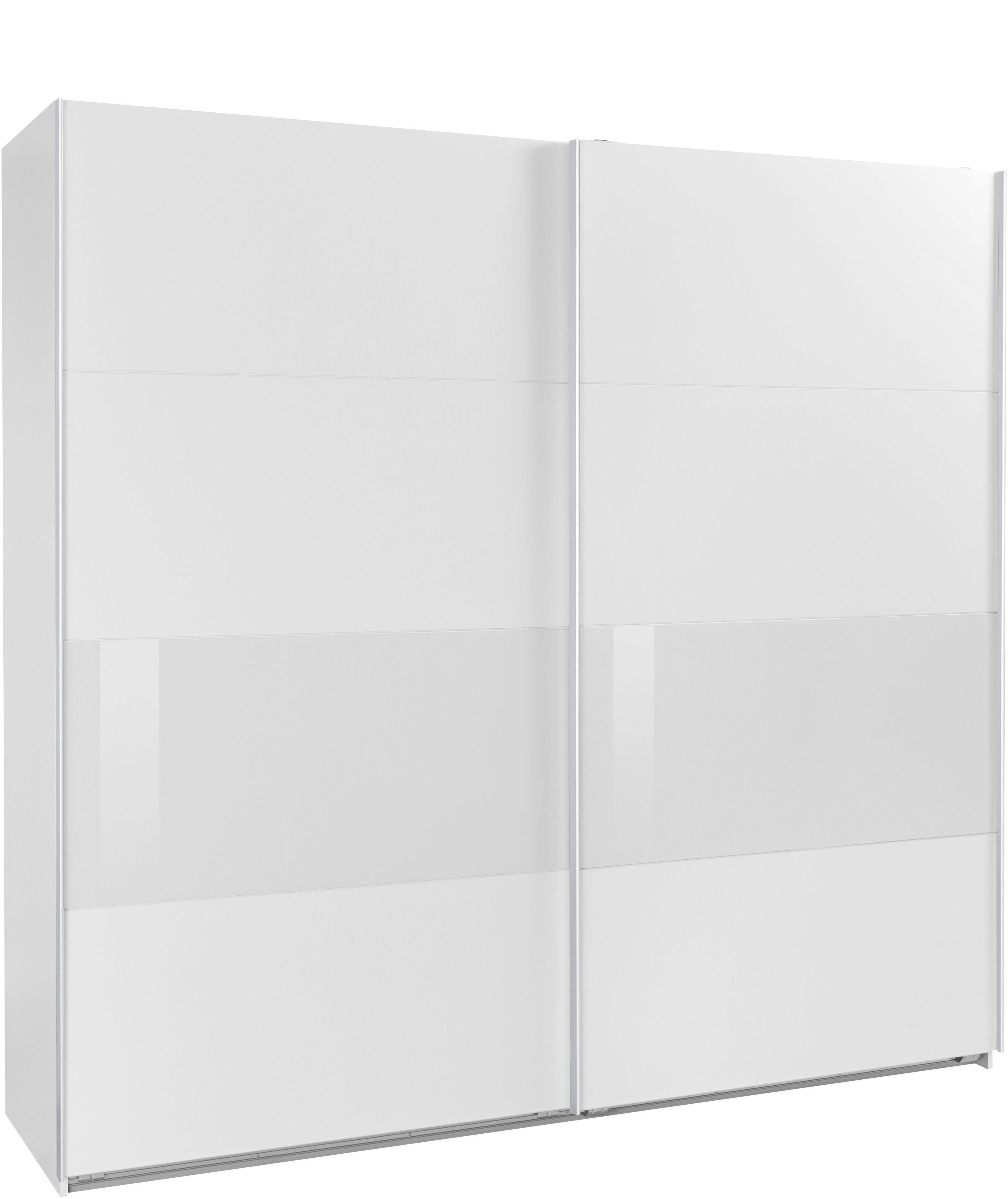 Wimex Schwebetürenschrank Bramfeld TOPSELLER Kleiderschrank mit Glaselementen und zusätzlichen Einlegeböden