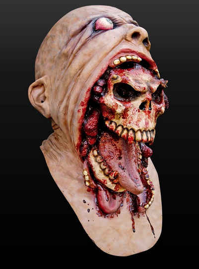 Ghoulish Productions Verkleidungsmaske Parasit, Verstörende Horrormaske - nicht nur für Halloween