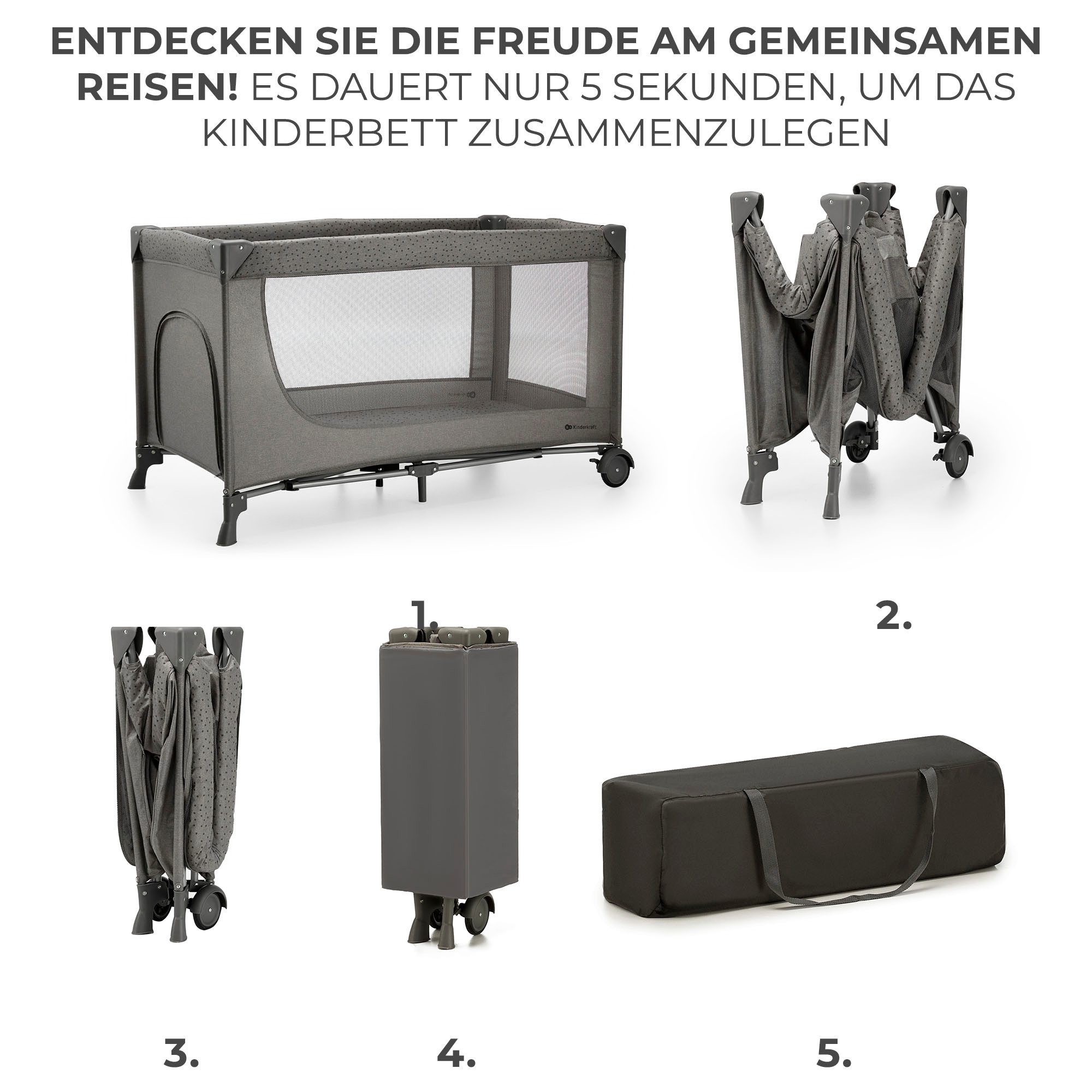 Kinderkraft Baby-Reisebett JOY 2