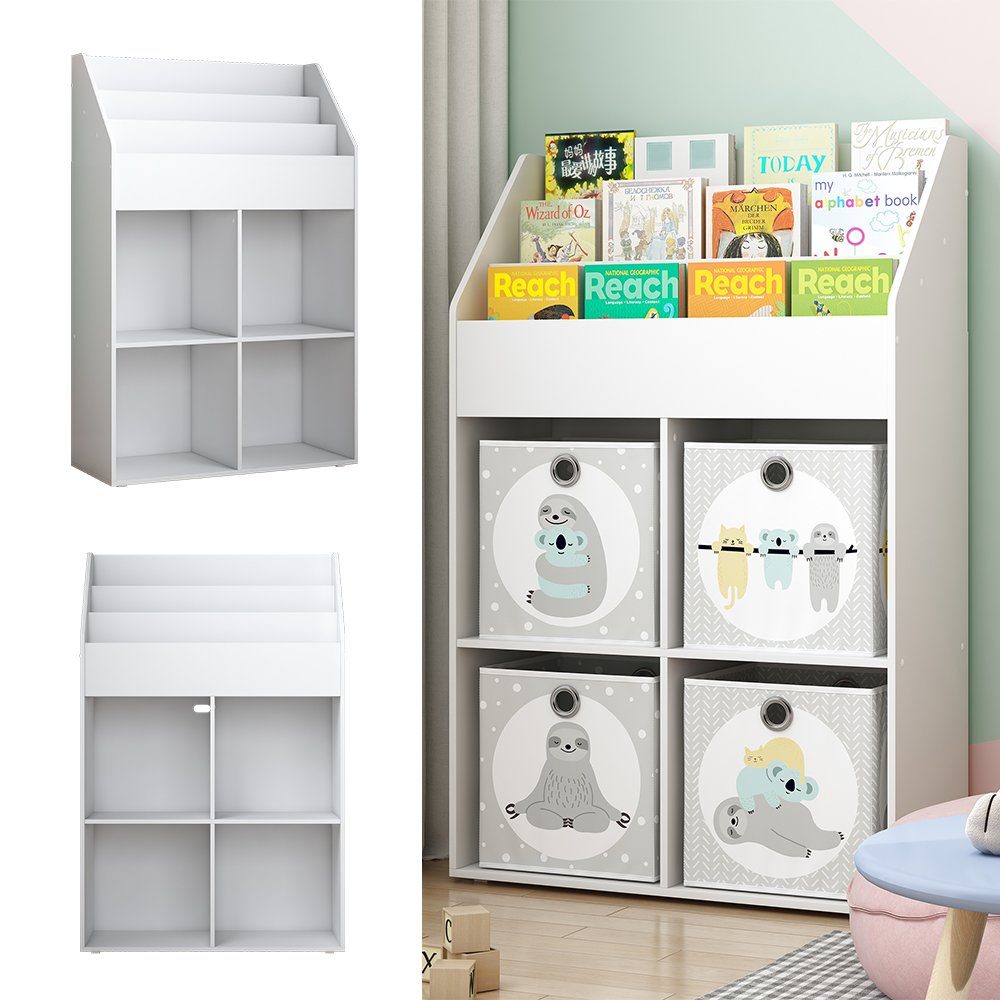 Vicco Bücherregal Conny, Weiß/Weiß, 72 x günstig online kaufen