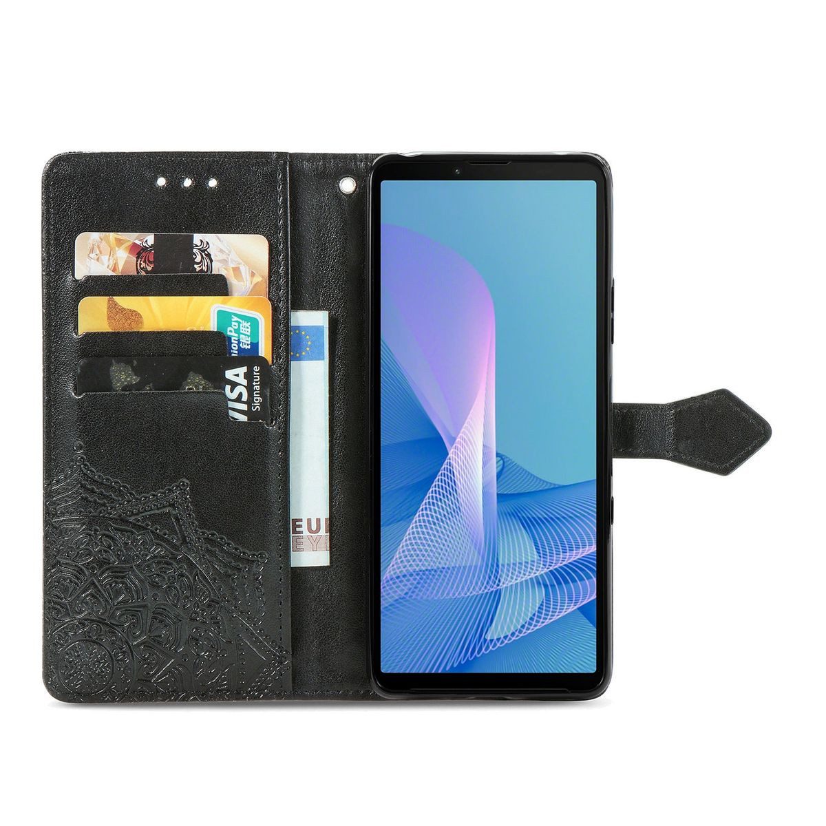 König Design Handyhülle Sony Xperia 1 III, Schutzhülle Schutztasche Case Cover Etuis Wallet Klapptasche Bookstyle