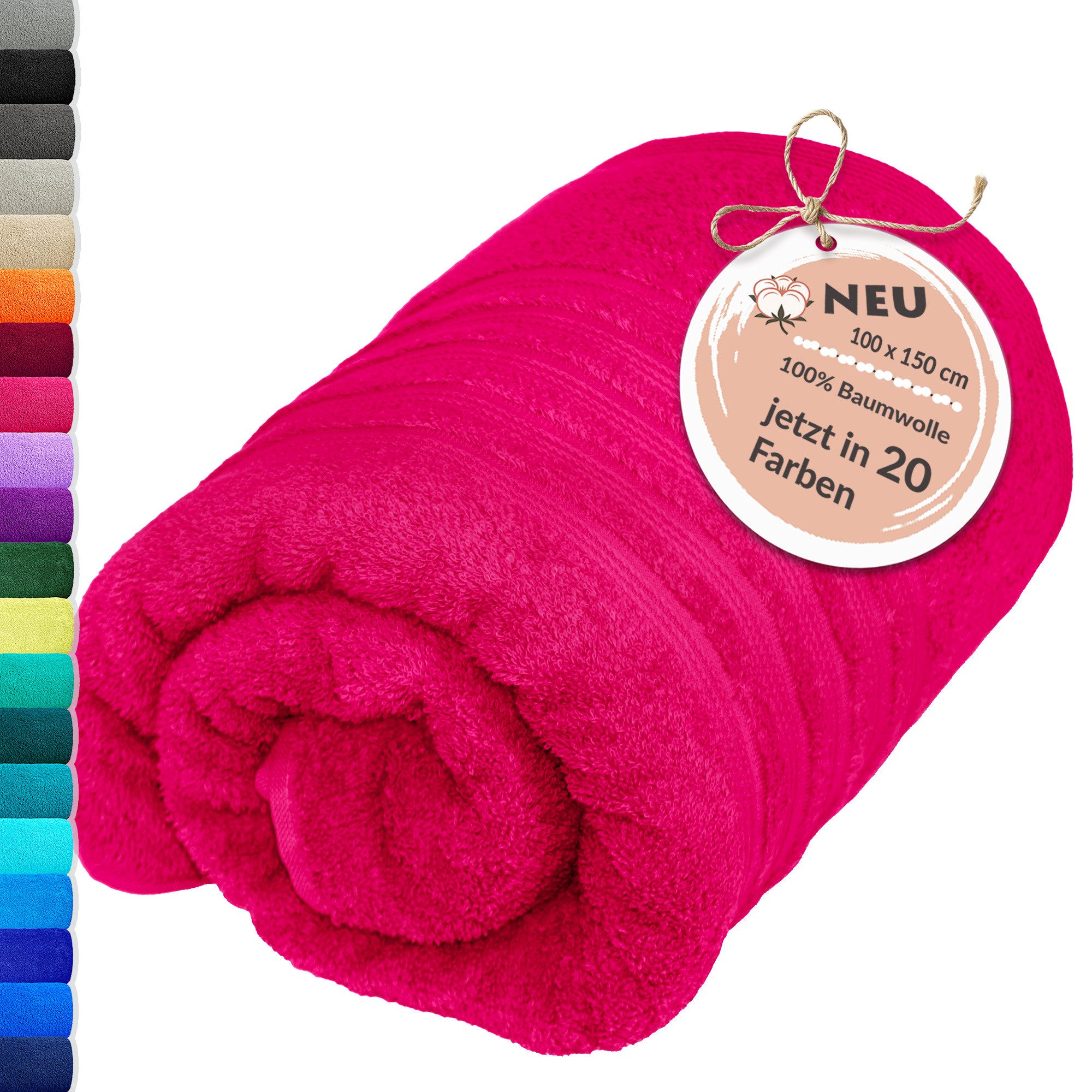 Lashuma Badetuch - XXL Handtuch London, Frottee (1-St), großes Badehandtuch - Duschtuch 100x150 cm für Damen & Herren