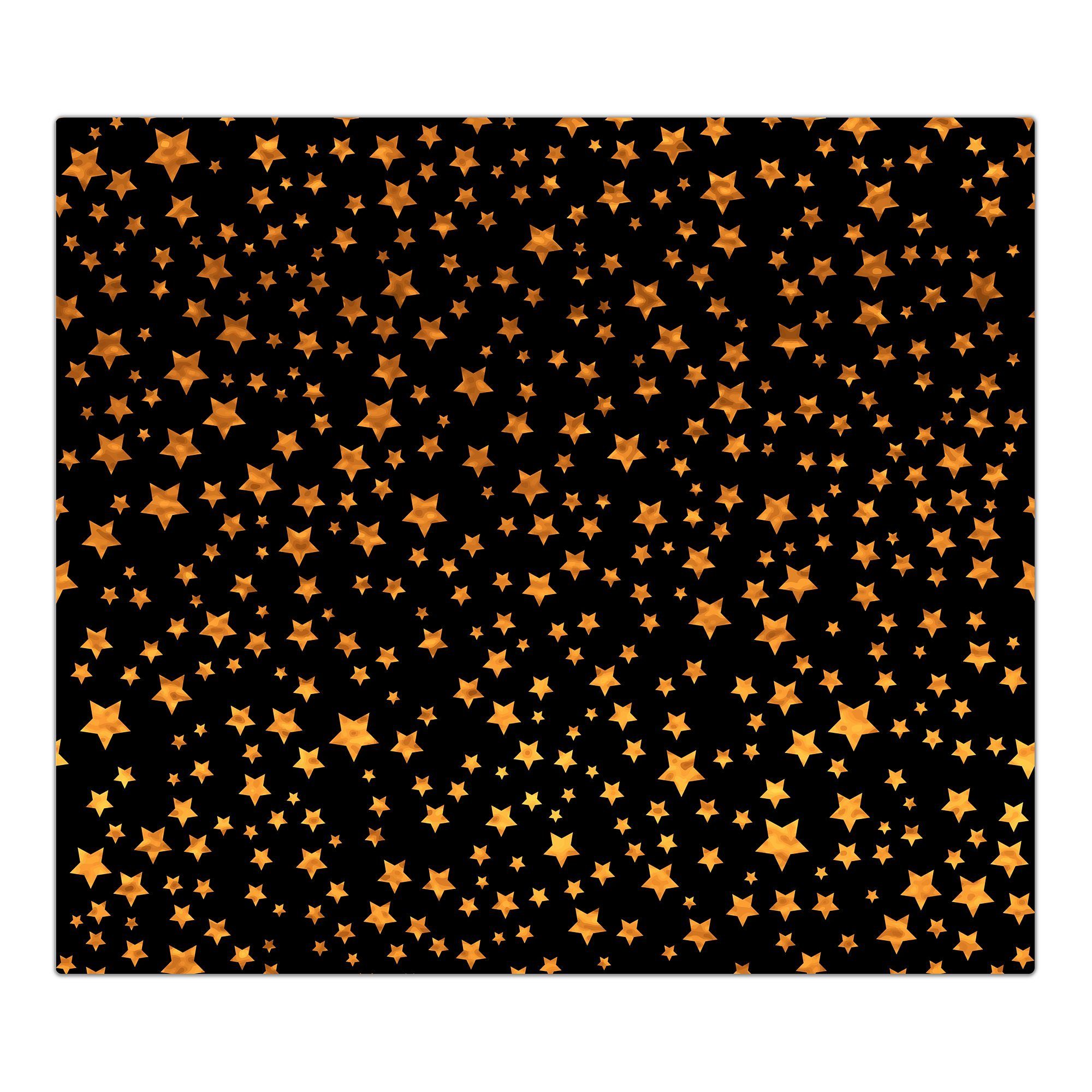 Primedeco Herd-Abdeckplatte Herdabdeckplatte Spritzschutz aus Glas Dunkles Muster mit Sternen, Glas, (1 tlg)