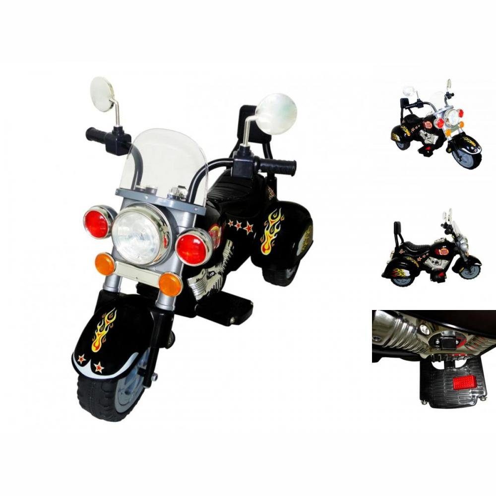 vidaXL Elektro-Kinderauto Kinderfahrzeug Motorrad elektrisch km Chopper 2,5 Akku schwarz h