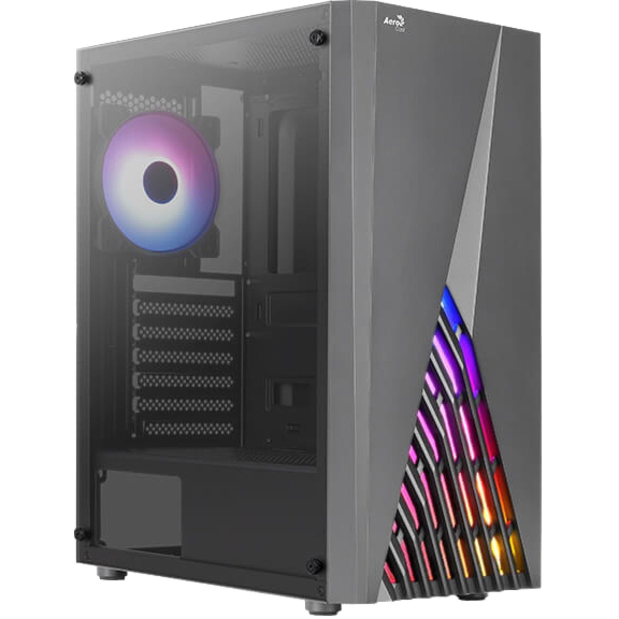 Aerocool Корпуса ПК Aerocool Delta G-BK-v1, Tower-Gehäuse, (Tempered