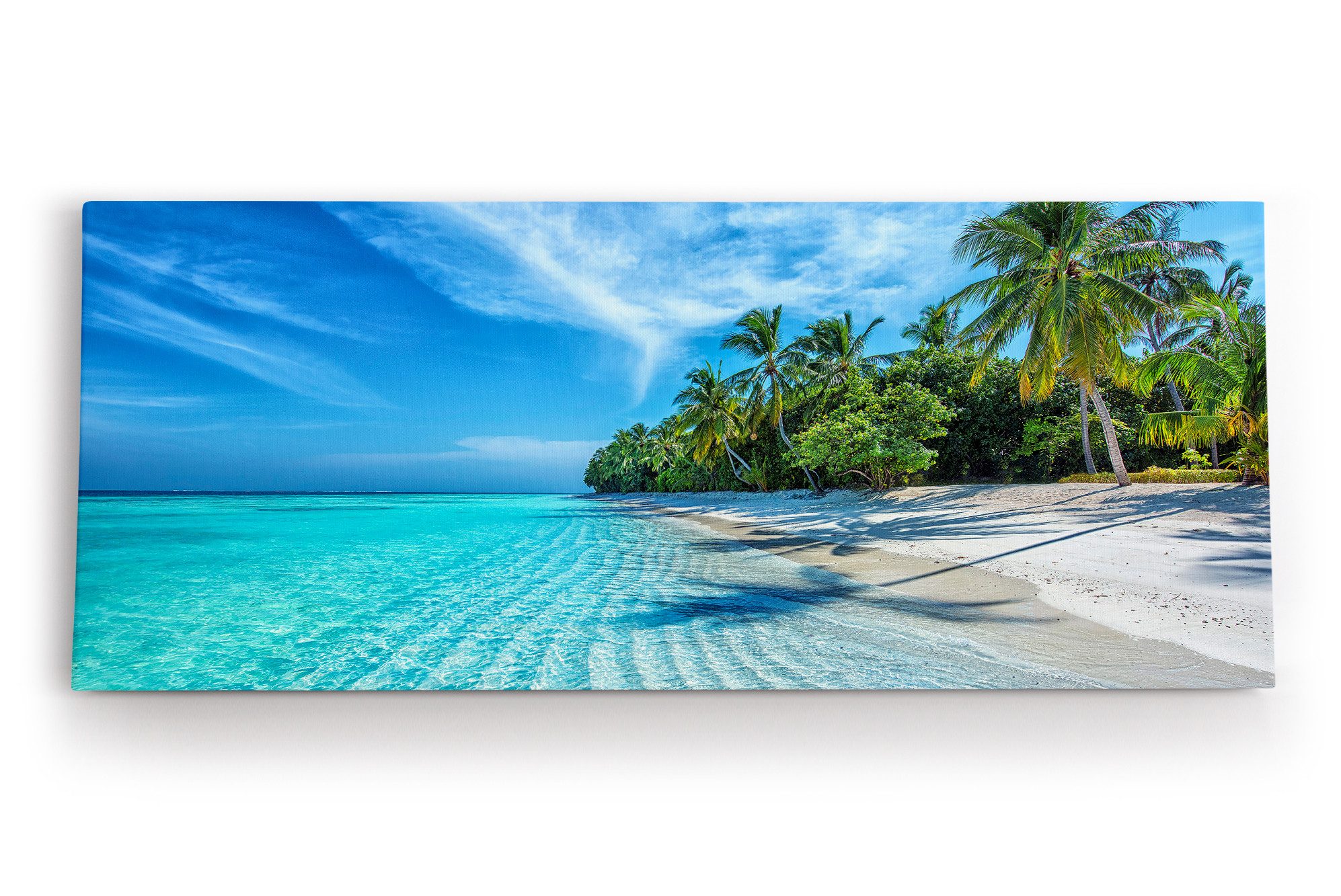 möbel-direkt.de Leinwandbild Karibik Insel Südseeparadies Palmen günstig online kaufen