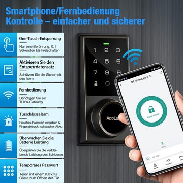 ombar Türschlossantrieb Intelligentes Türschloss, Smart Lock, für Home Schlafzimmer