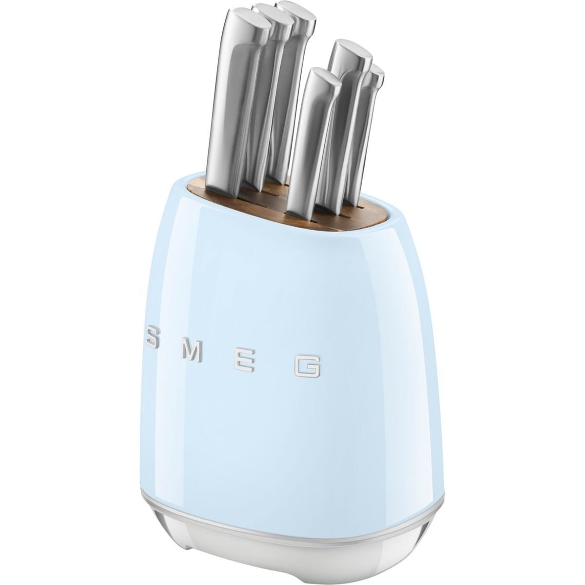 Smeg Zubereitungsmesser KBSF02PB Messerblock-Set Pastellblau – Bild 2 von 5
