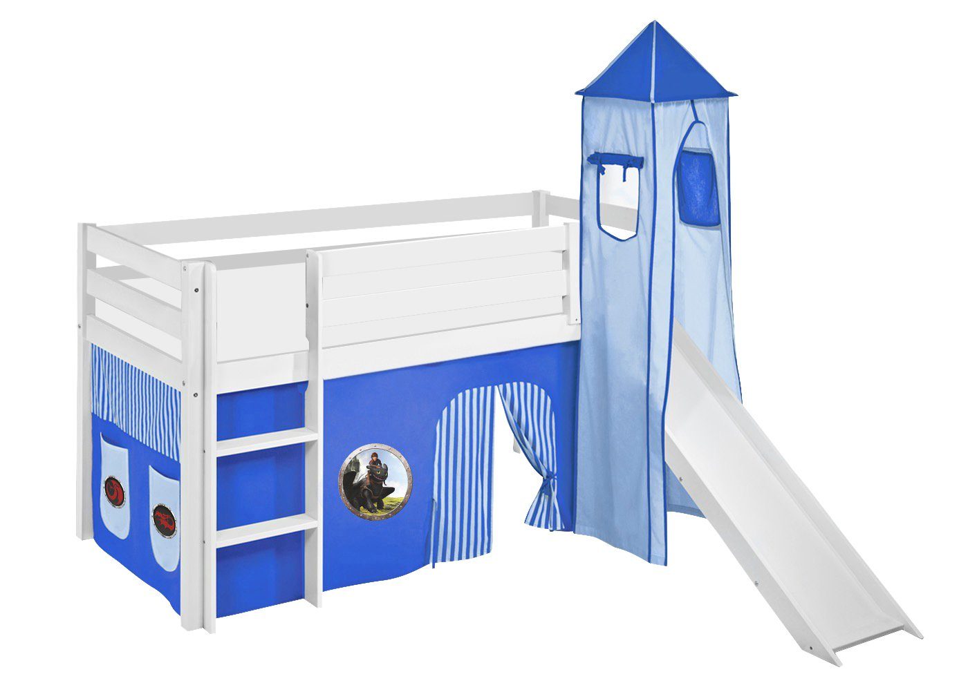 Lilokids Kinderbett Spielbett Dragons blau JELLE günstig online kaufen