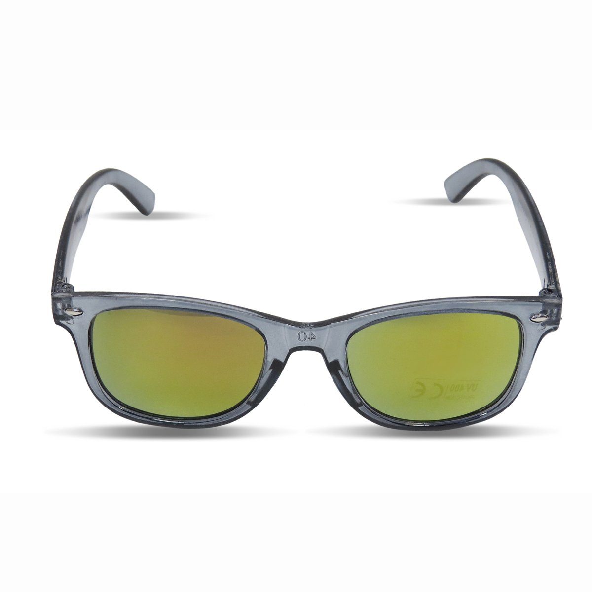 Sonia Originelli Sonnenbrille Kinder Sonnenbrille "Kids Style" Verspiegelt Brille Transparent Onesize grau