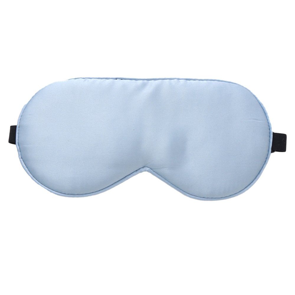 100 Momme aus % (Hellblau) Augenmaske Maulbeerseide, gefüllt Schlafmaske 22 Devenirriche