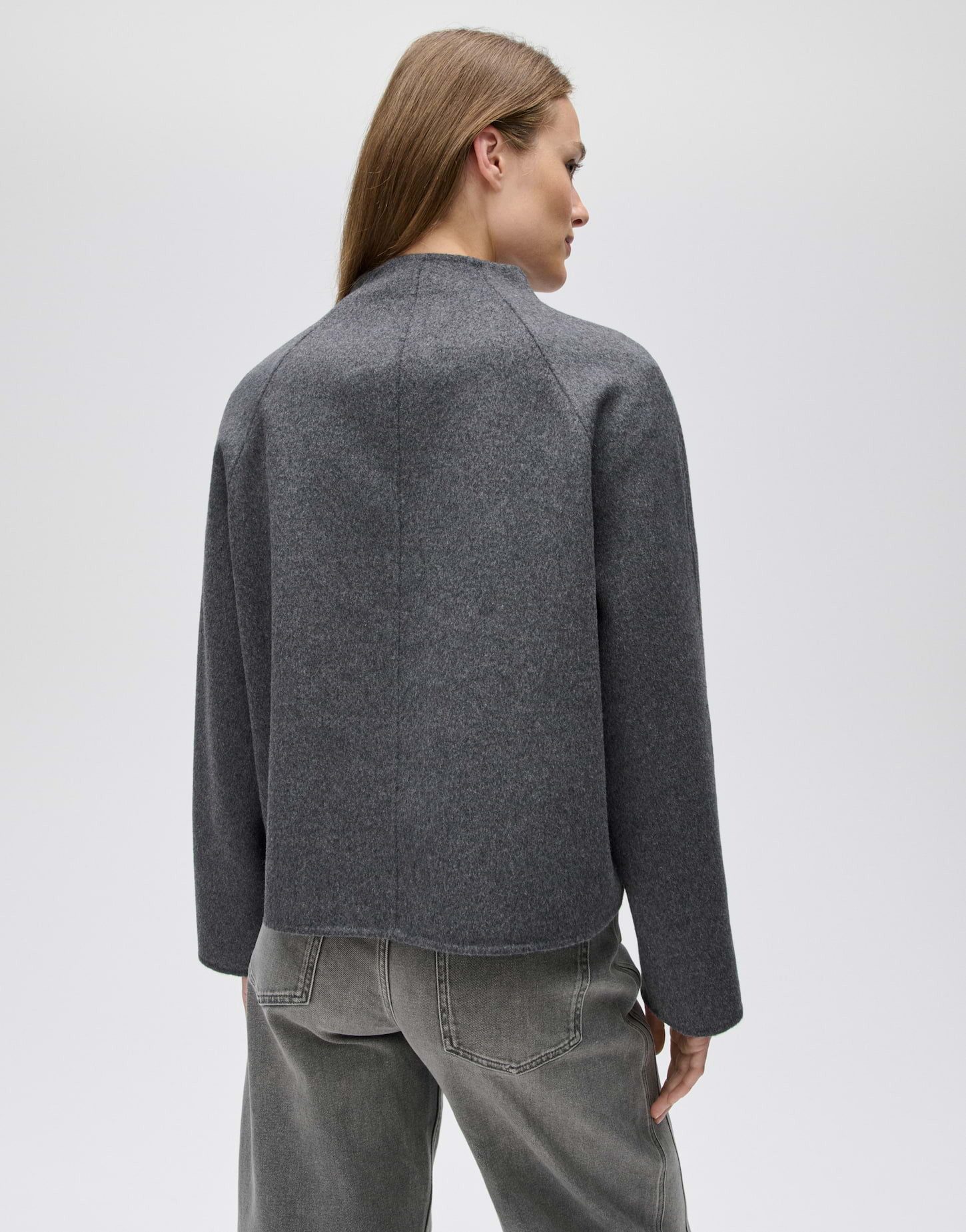 OPUS Wolljacke Doubleface Jacke im Woll Mix Regular Fit – Bild 3 von 5