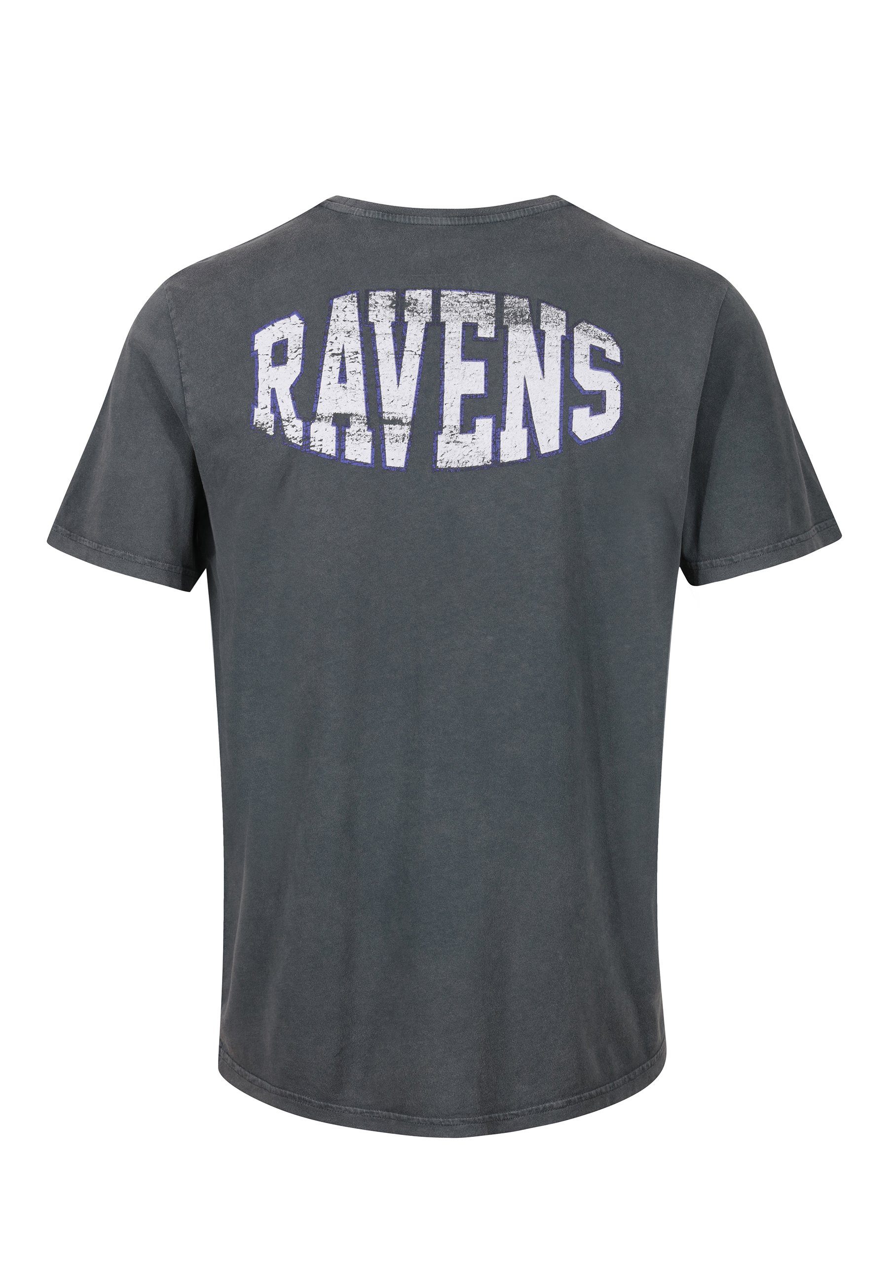COLLEGE Recovered RAVENS zertifizierte Bio-Baumwolle NFL T-Shirt GOTS