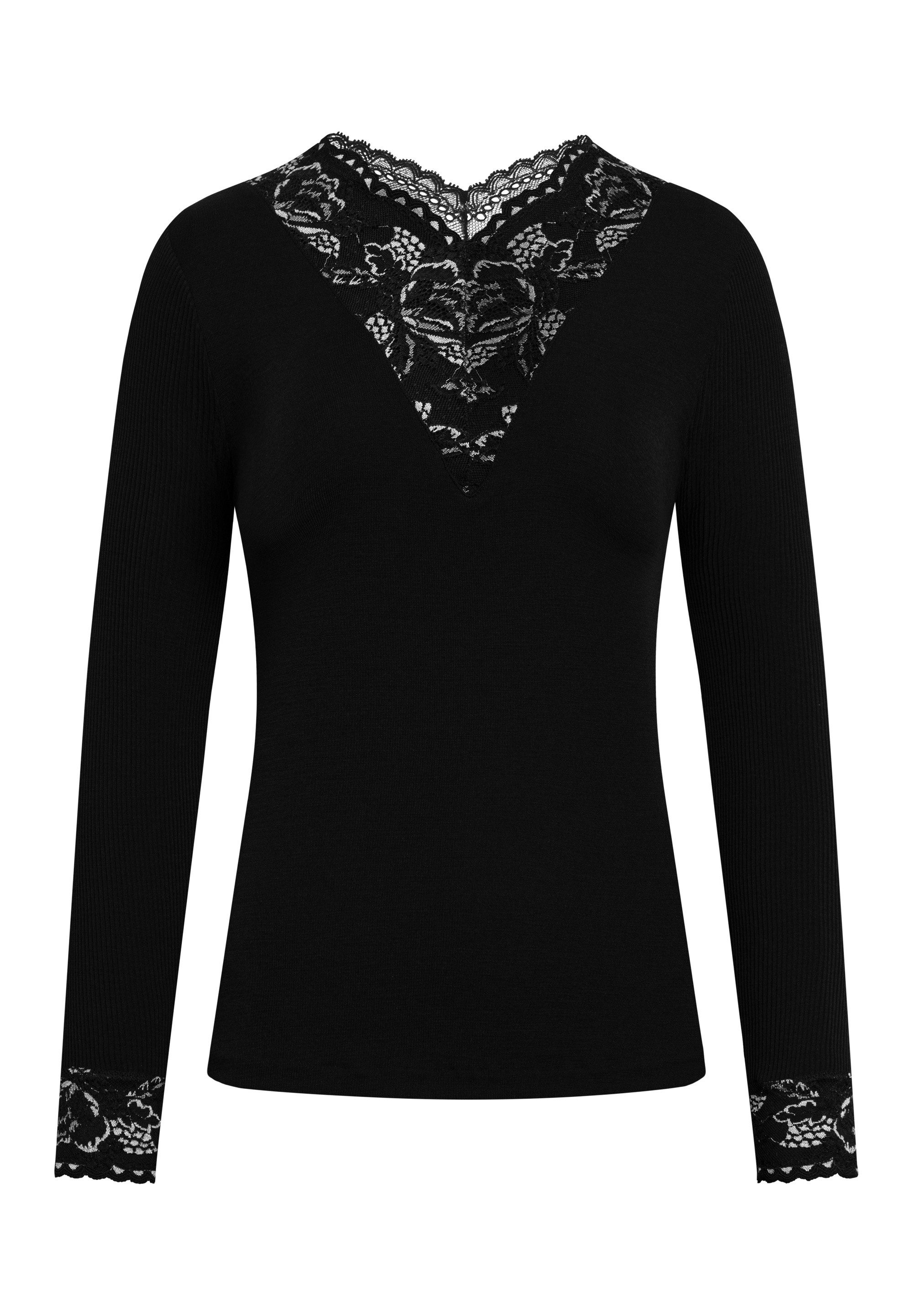 Tooche T-Shirt Langarmshirt "Noir Enchant" (1-tlg., keine Angabe)