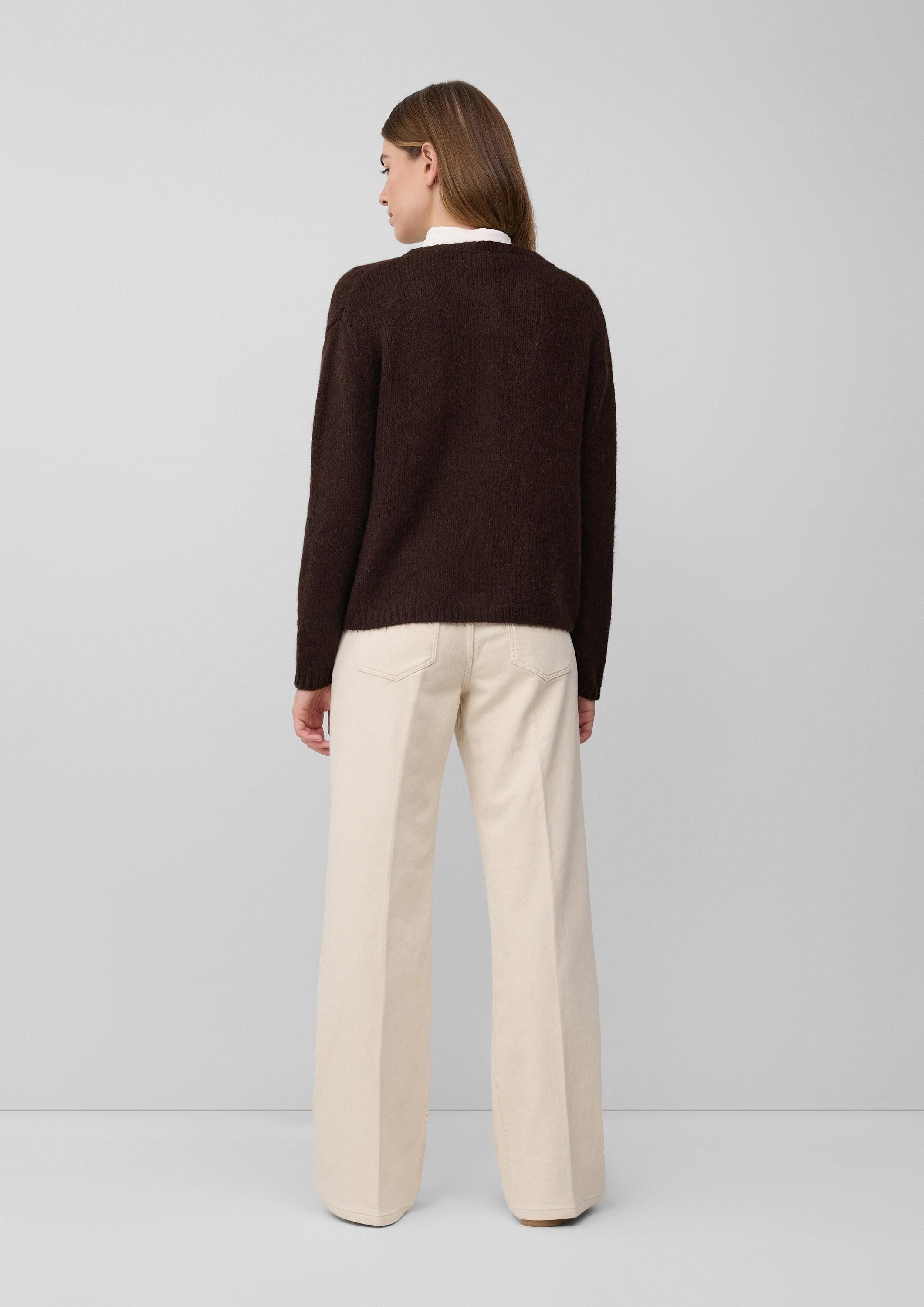 s.Oliver Cardigan Strickjacke Cardigan aus Alpakamix