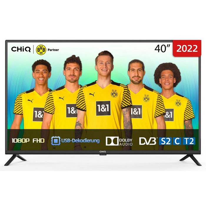 CHiQ L40G5W LED-Fernseher (100 00 cm/40 Zoll Full HD Kein Smart-TV Hotelmodus HDMI/USB/CI+ Triple Tuner(DVB-T/T2/C/S2) Dolby Audio)