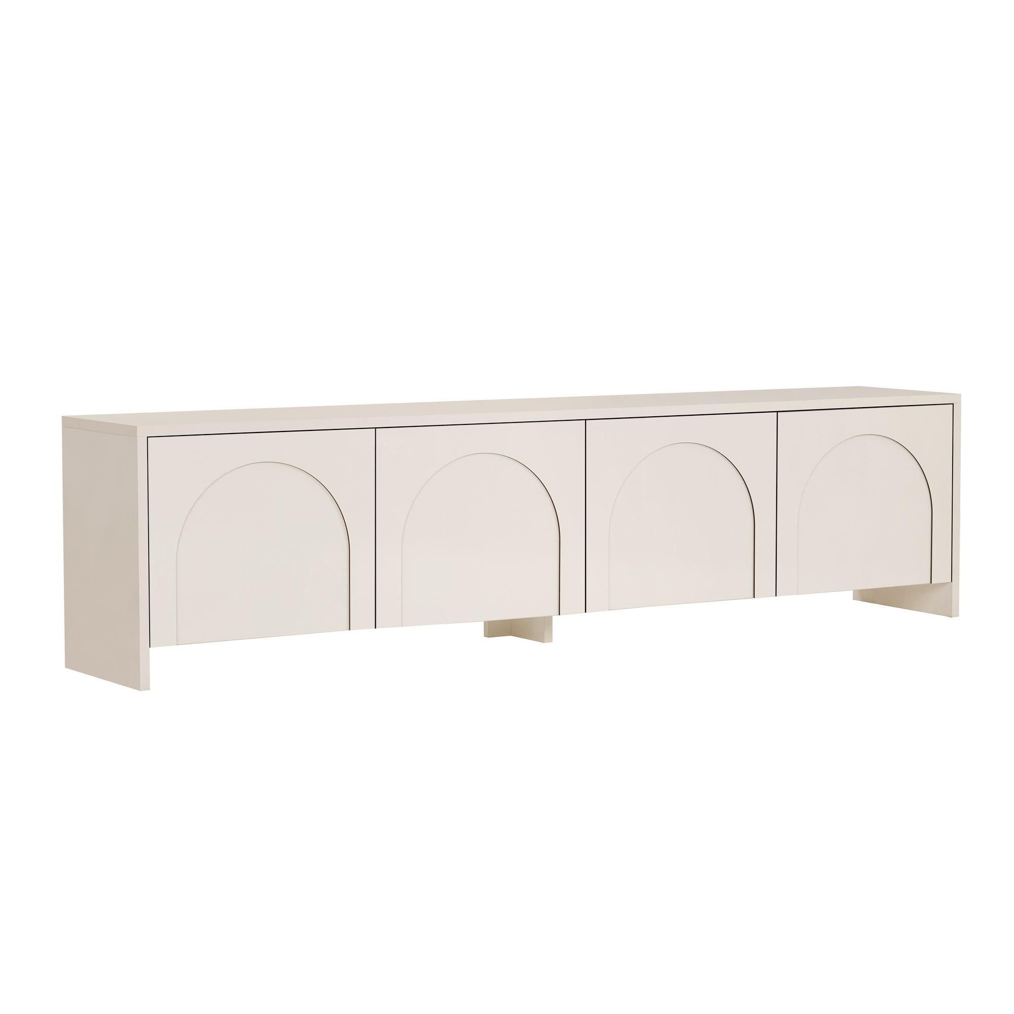 Skye Decor TV-Board Aurelia (1 St., TV-Lowboard mit klarer Linienführung), Breite 180 cm Push-to-open Mechanismus, Griffloses Design