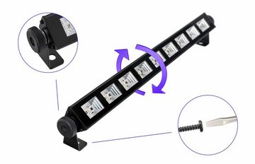 Showlite Discolicht UL-9 UV-Bar - LED Schwarzlichtleiste, LED fest integriert, UV, UV Bühnenbeleuchtung - für Party, Disco & Bar