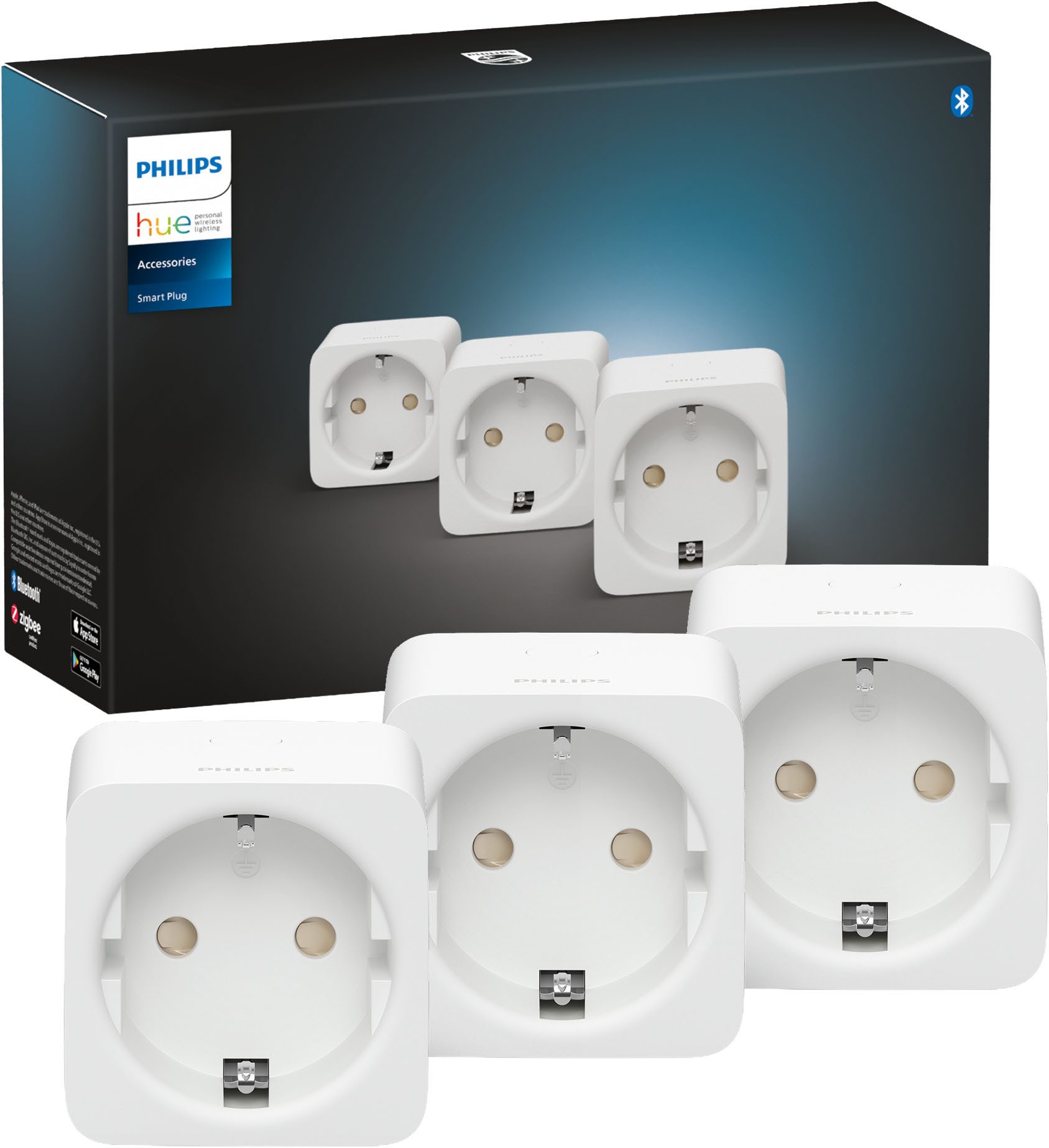 Philips Hue Steckdose Smart Plug 3er Set - Smart-Home, Set, 3-St., WLAN Steckdose, Bridge, Smart Home, Indoor, Hue Lichtsystem