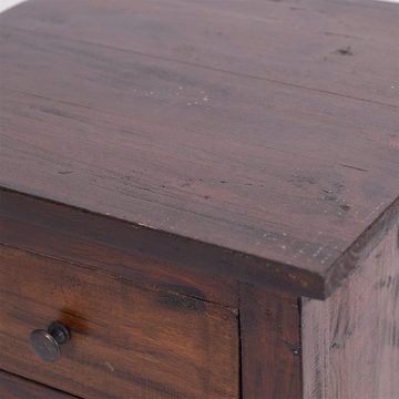 CREEDWOOD Beistelltisch BEISTELLTISCH "BEN", Mahagoni Holz, 55 cm, Nachttisch, Telefontisch