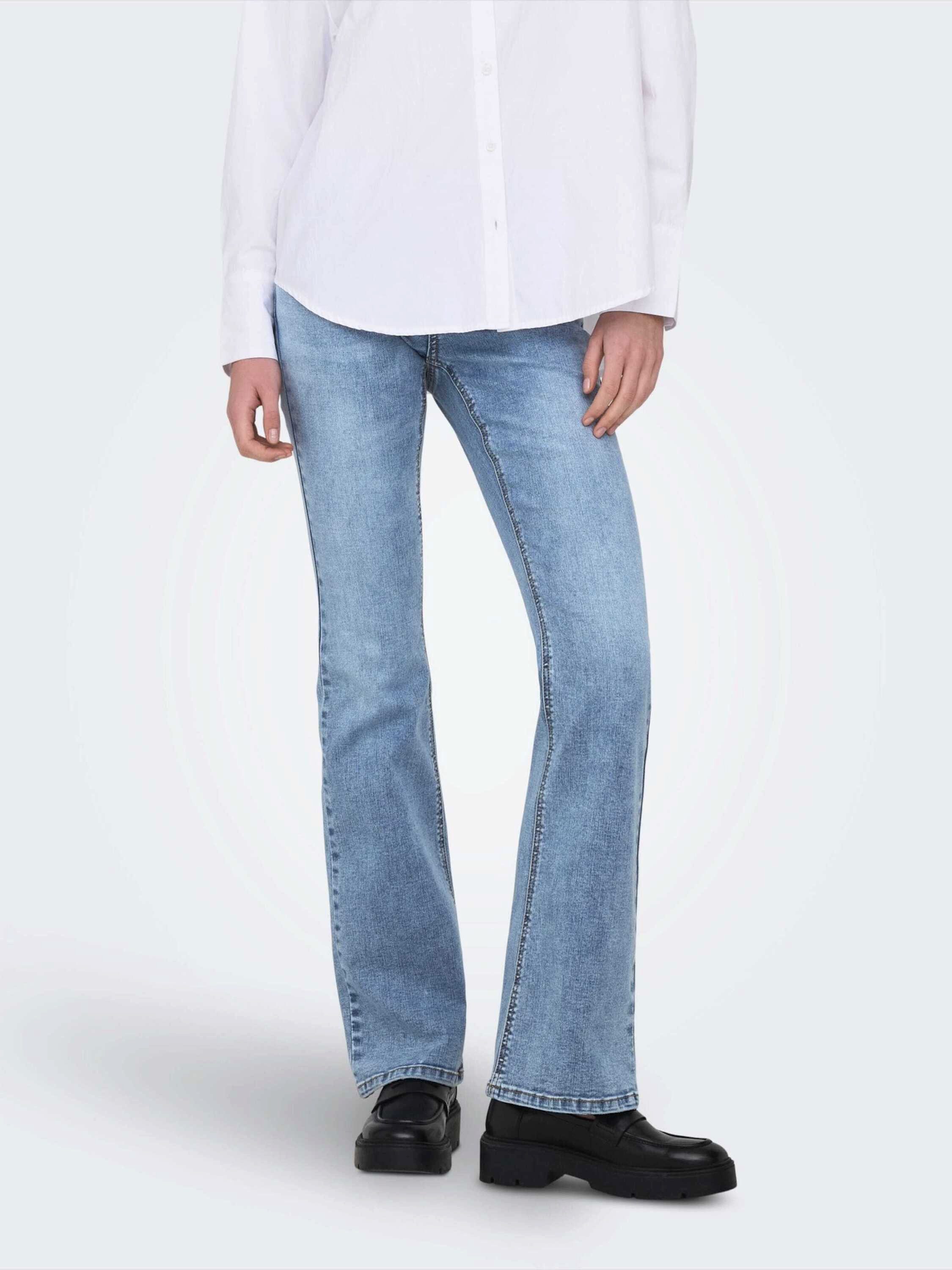 ONLY Schlagjeans ONLWAUW (1-tlg) Plain/ohne Details
