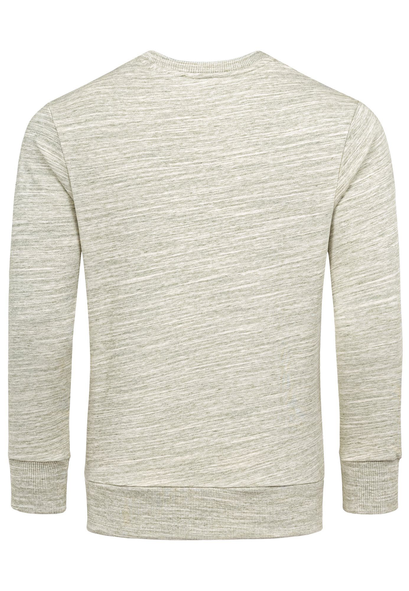 Amaci&Sons Sweatshirt DURHAM Sweatshirt mit Rundhalsausschnitt Herren Basic College Sweatjacke Pullover Hoodie