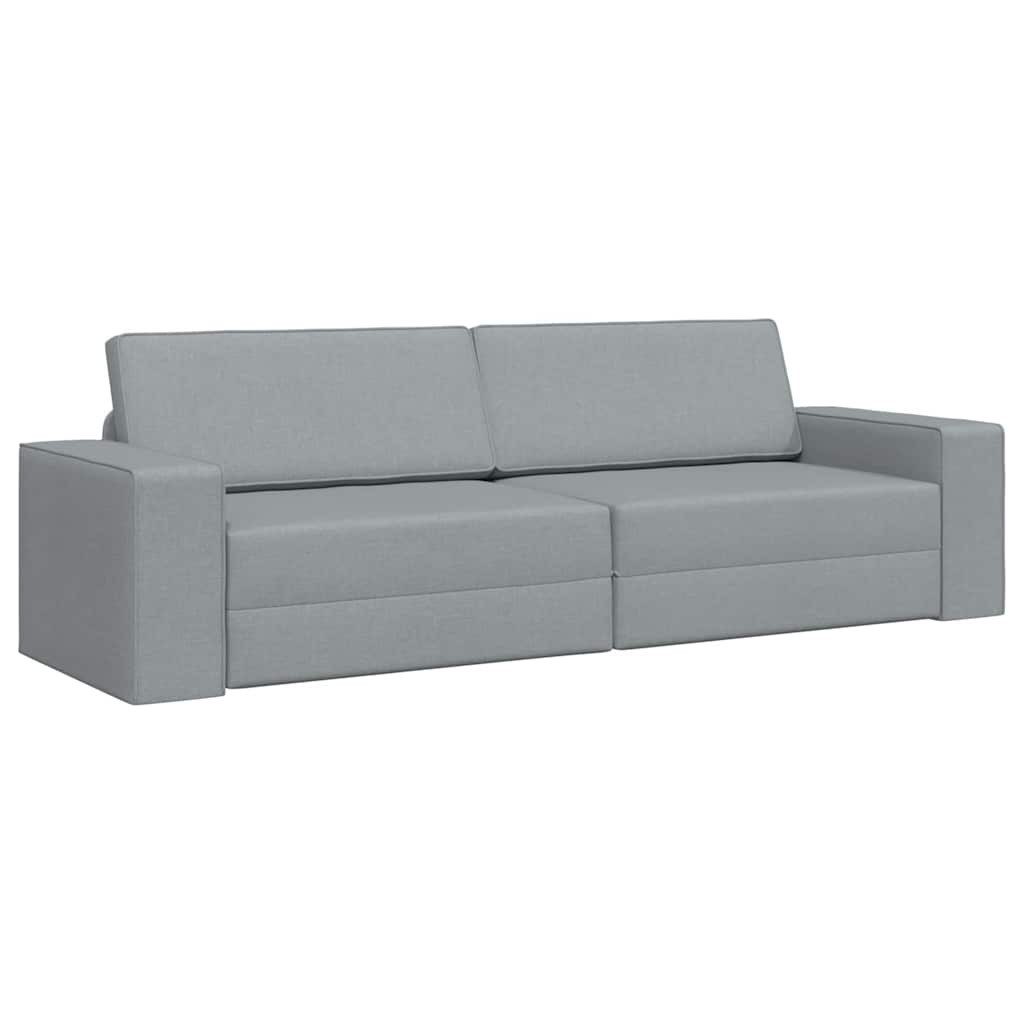 vidaXL Sofa Bodensofa-Bett Hellgrau 245 x günstig online kaufen