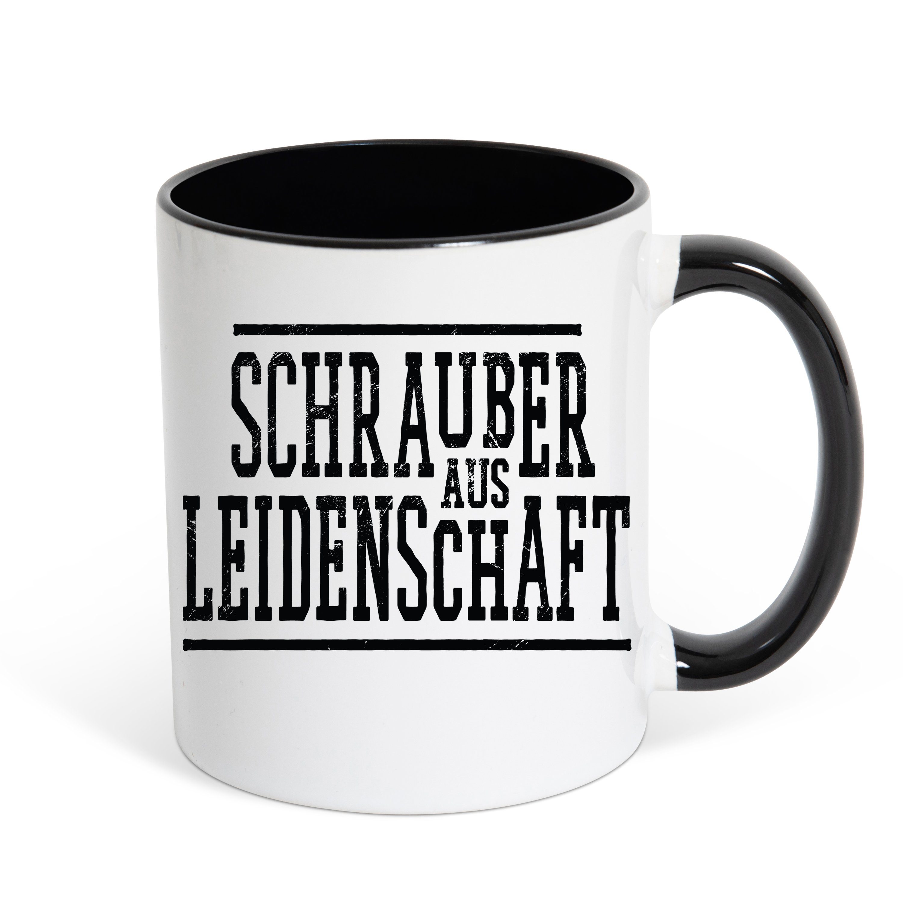 Youth Designz Tasse Schrauber aus Leidenschaft Kaffeetasse Geschenk, Keramik, mit trendigem Print