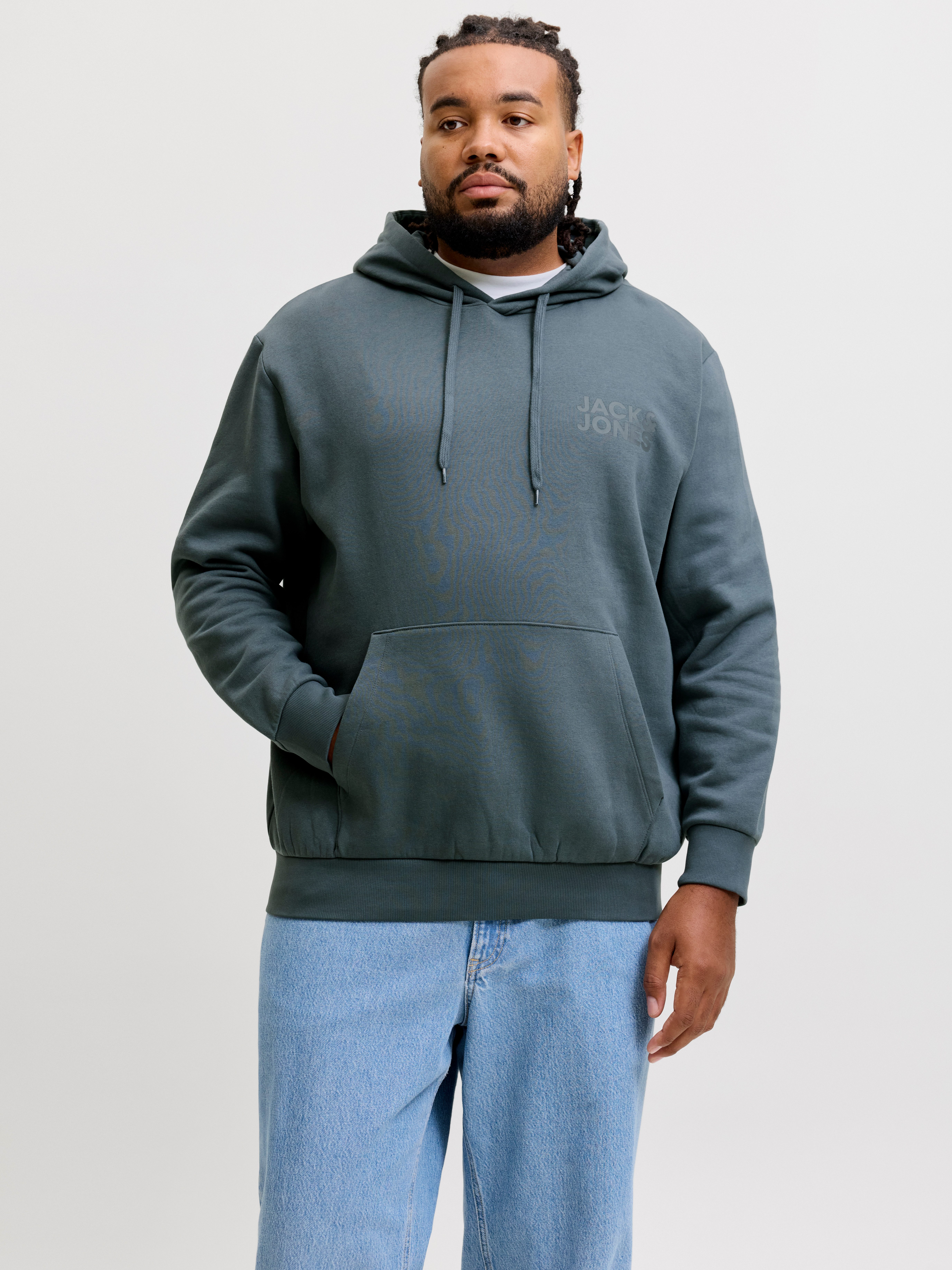 Jack & Jones PlusSize Kapuzensweatshirt CORP LOGO SWEAT HOOD Bis Größe 6XL