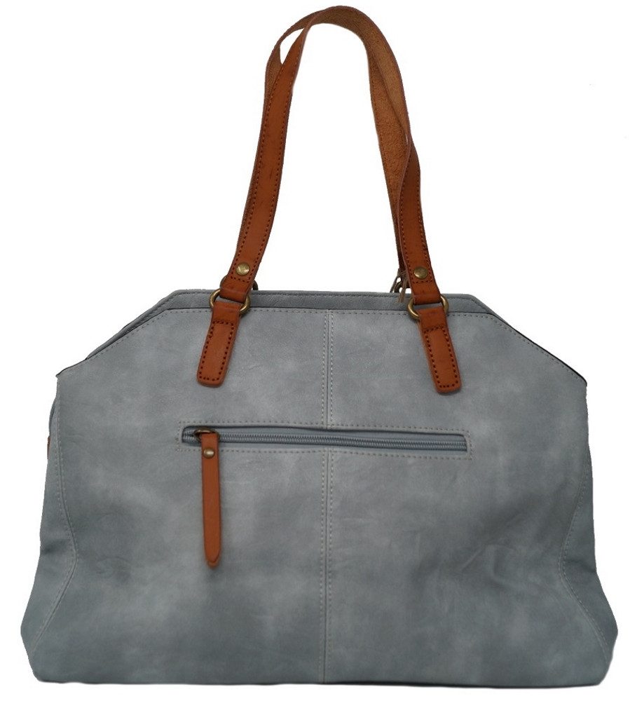 Lois Handtasche 16547, Kunstledertasche mit Nieten, Nietenverlauf auf der Vorderseite