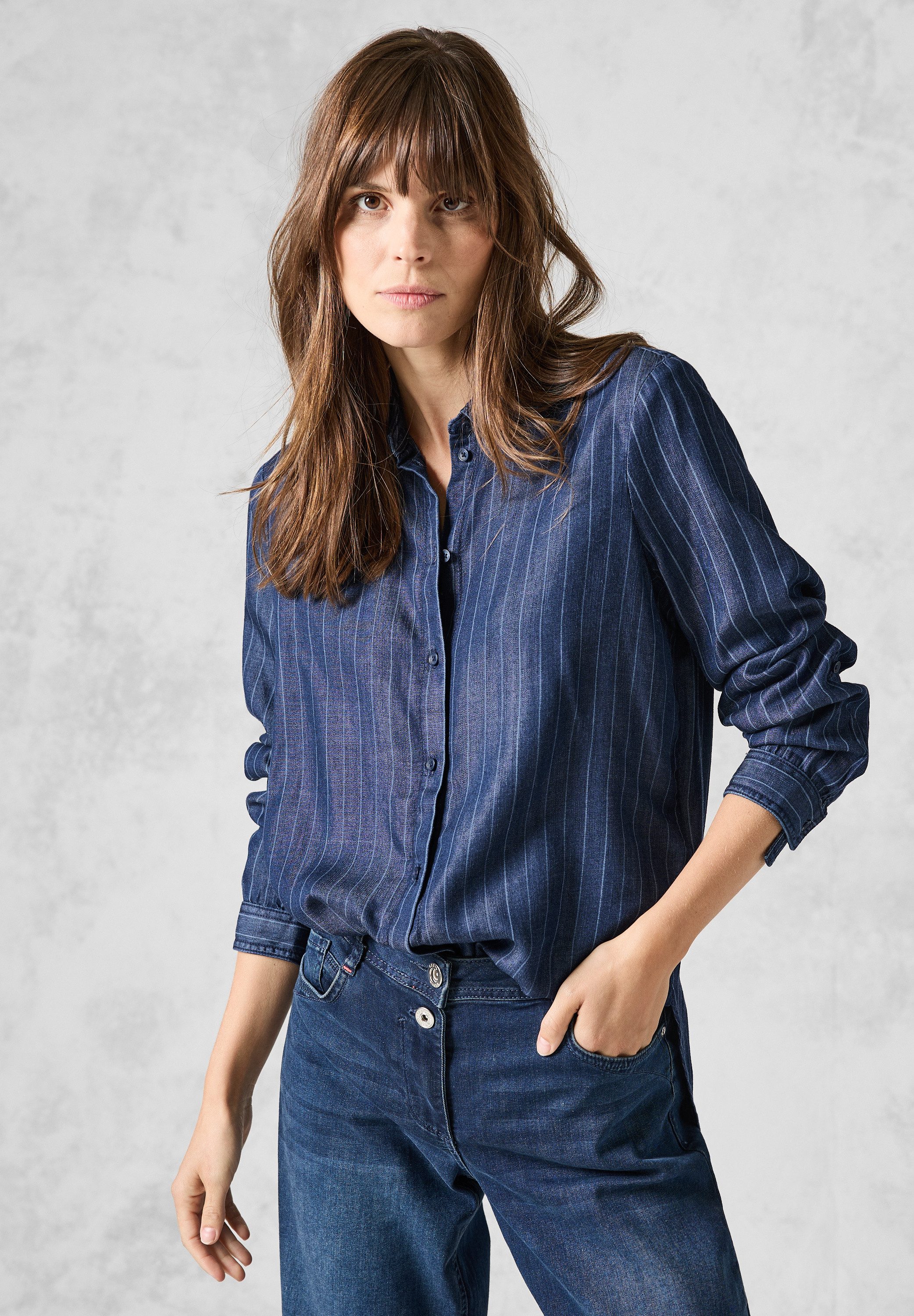 Jeansbluse