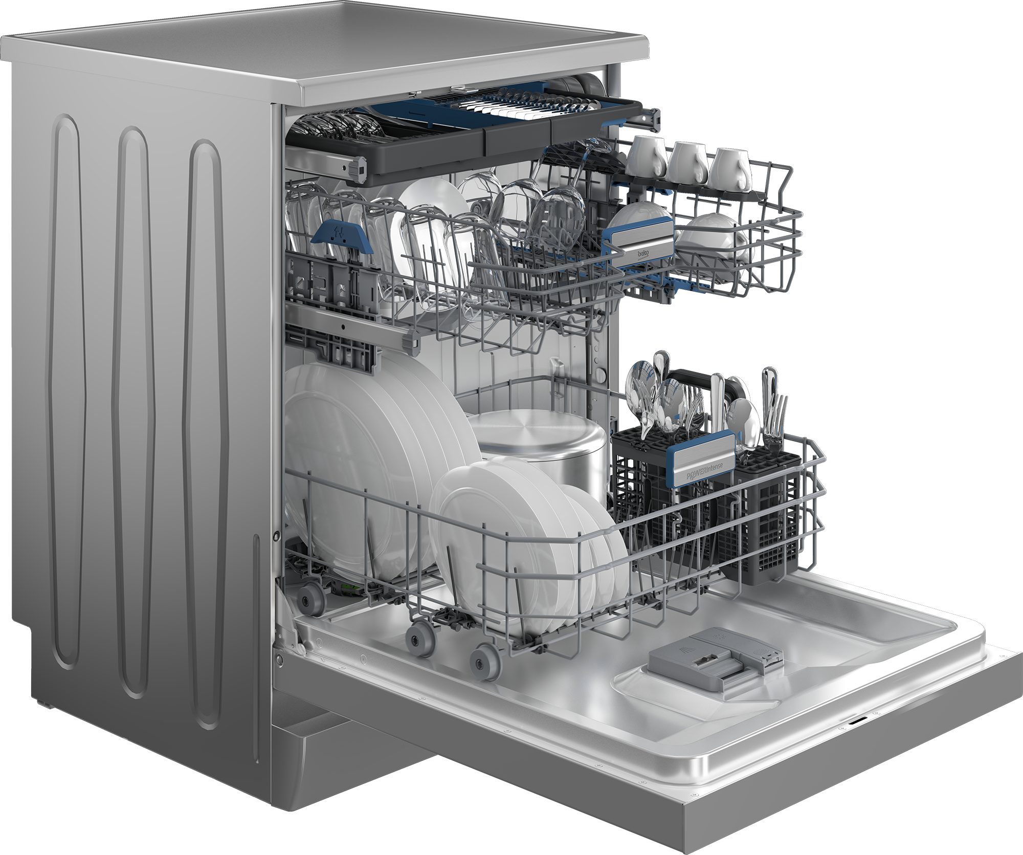 Energieeffizienz-Label des BEKO Geschirrspülers mit Verbrauchsangaben