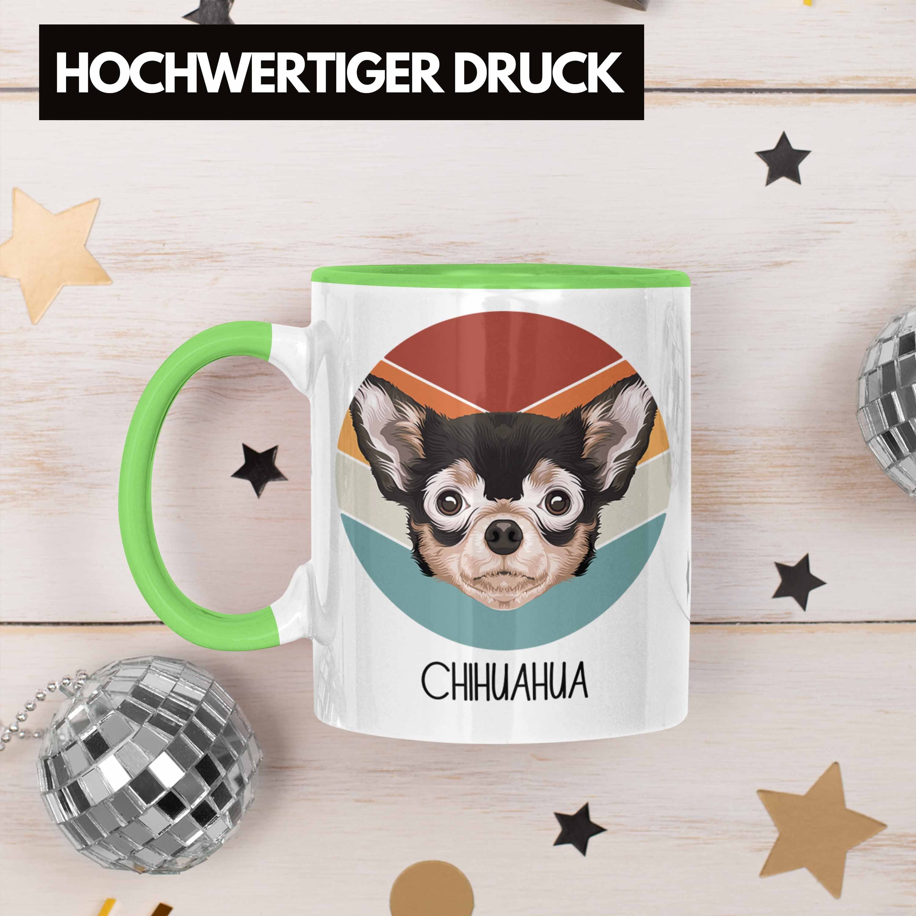 Besitzer Tasse Spruch Grün Lustiger Chihuah Tasse Chihuahua Trendation Geschenkidee Geschenk