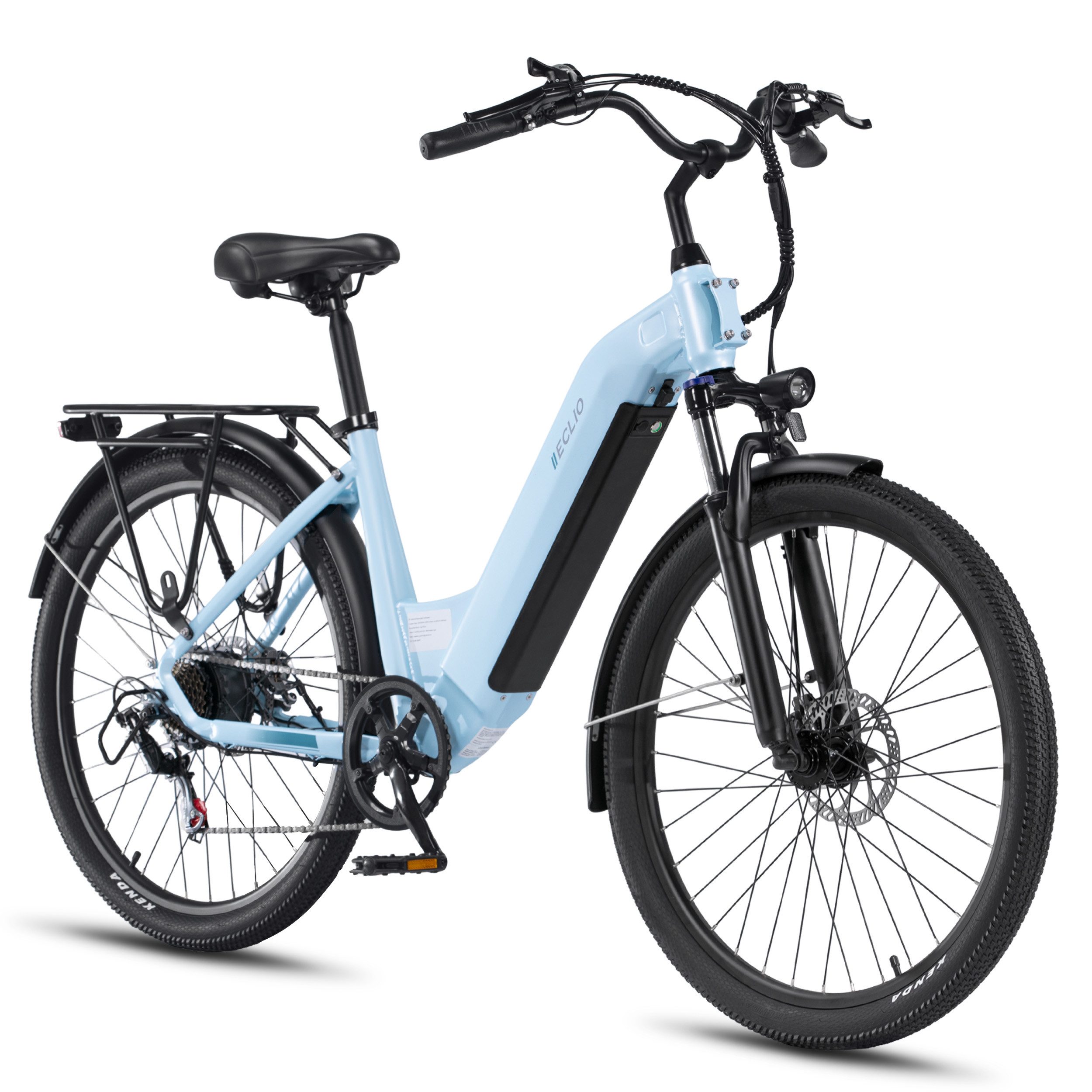 Vankel E-Bike Cityrad e bike für herren 26 zoll 18.2AH 36V 655WH damen 120km Elektrofahrrad, Kettenschaltung, Heckmotor, 655 Wh, (Beleuchtungsset mit Batterieladegerät, Batterieschlüssel, Werkzeug), Komfortables Stadtrad mit Scheibenbremsen & 26" Bereifung für Pendler