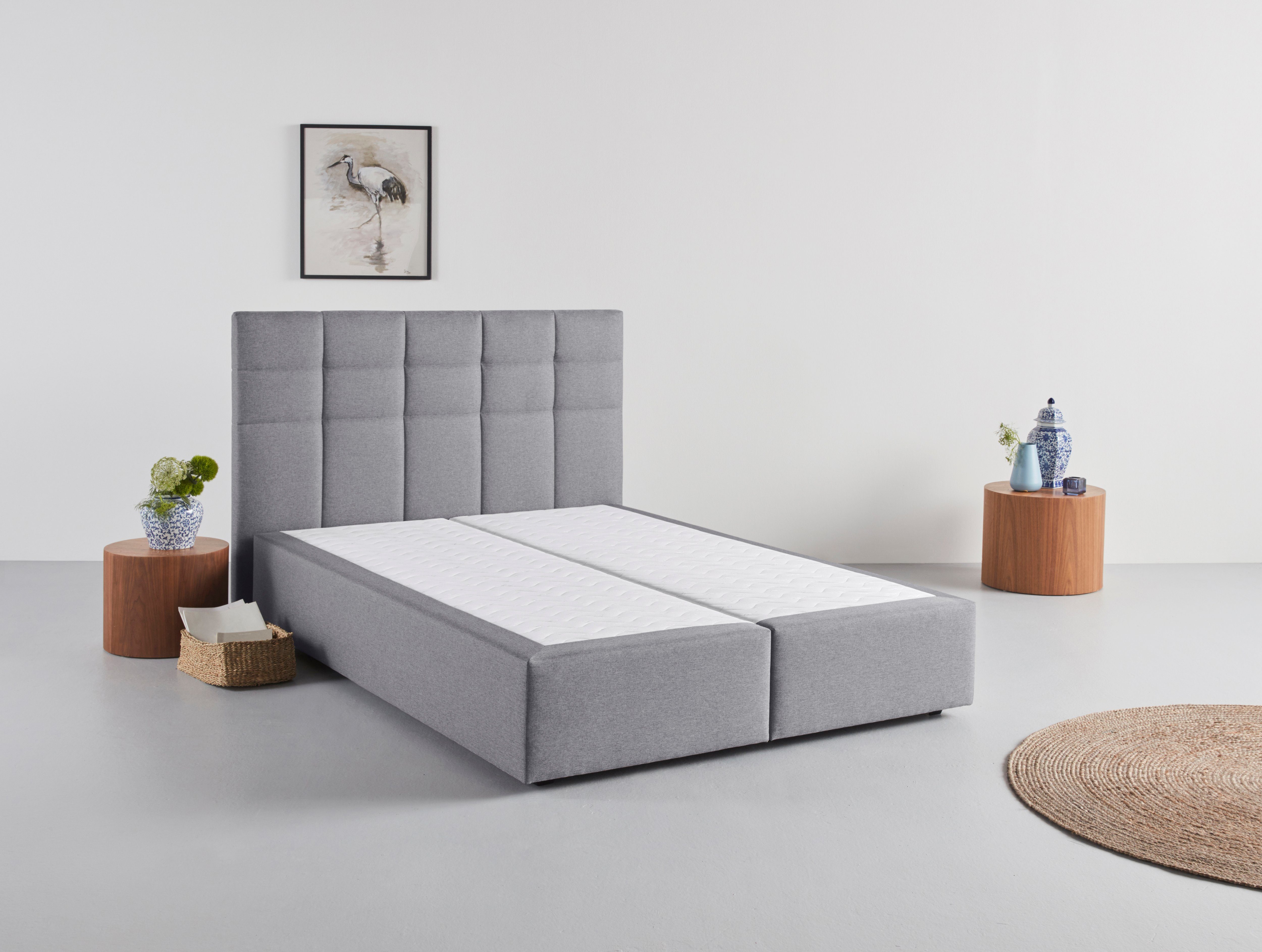 INOSIGN Boxbett Ovalo, wahlweise mit Bettkasten, in H2, H3 & H4 erhältilich