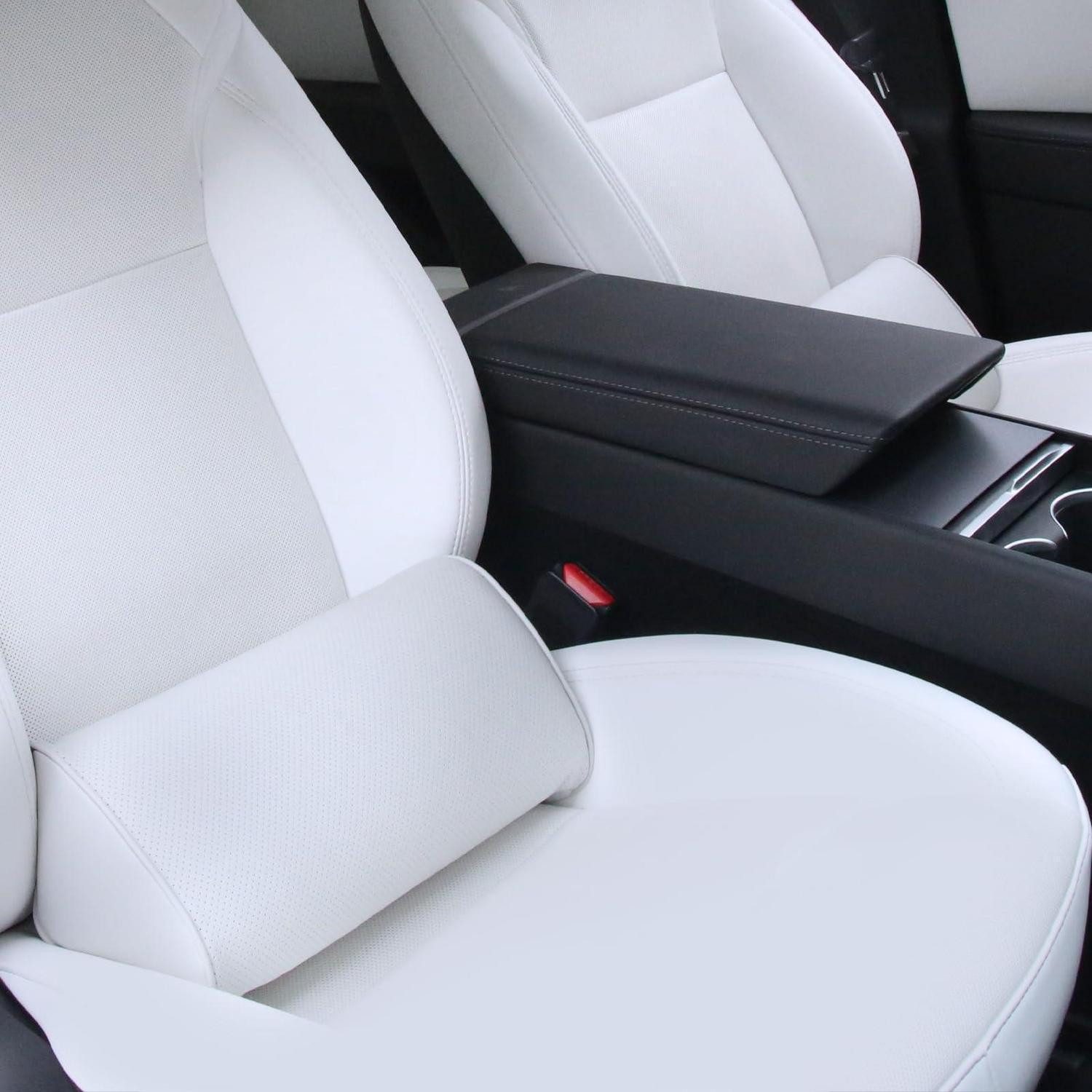 LuxusKollektion Lendenkissen Lendenkissen Auto Lordosenstütze Memory Foam White Lumbar Support 1P