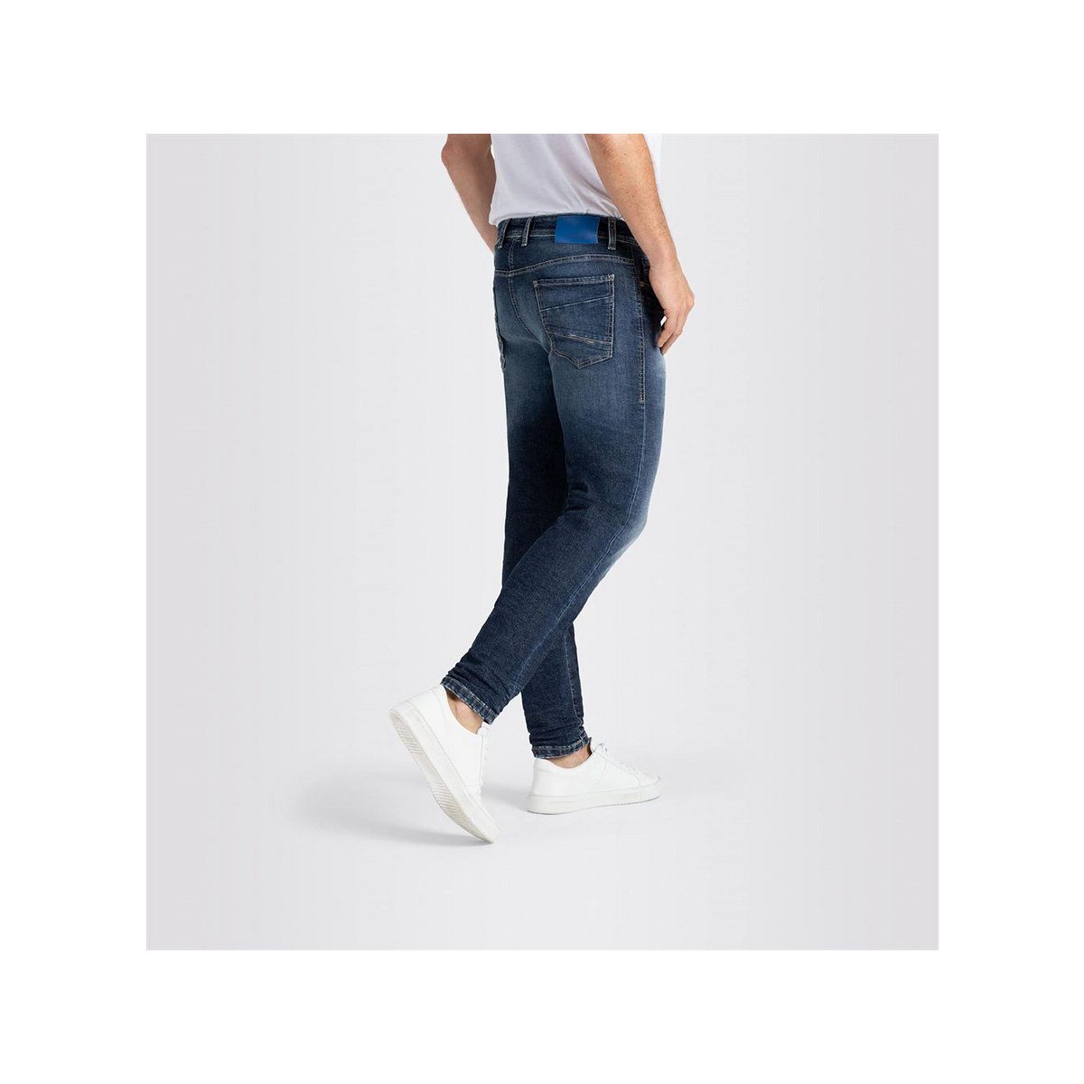 dunkel-blau 5-Pocket-Jeans (1-tlg) MAC