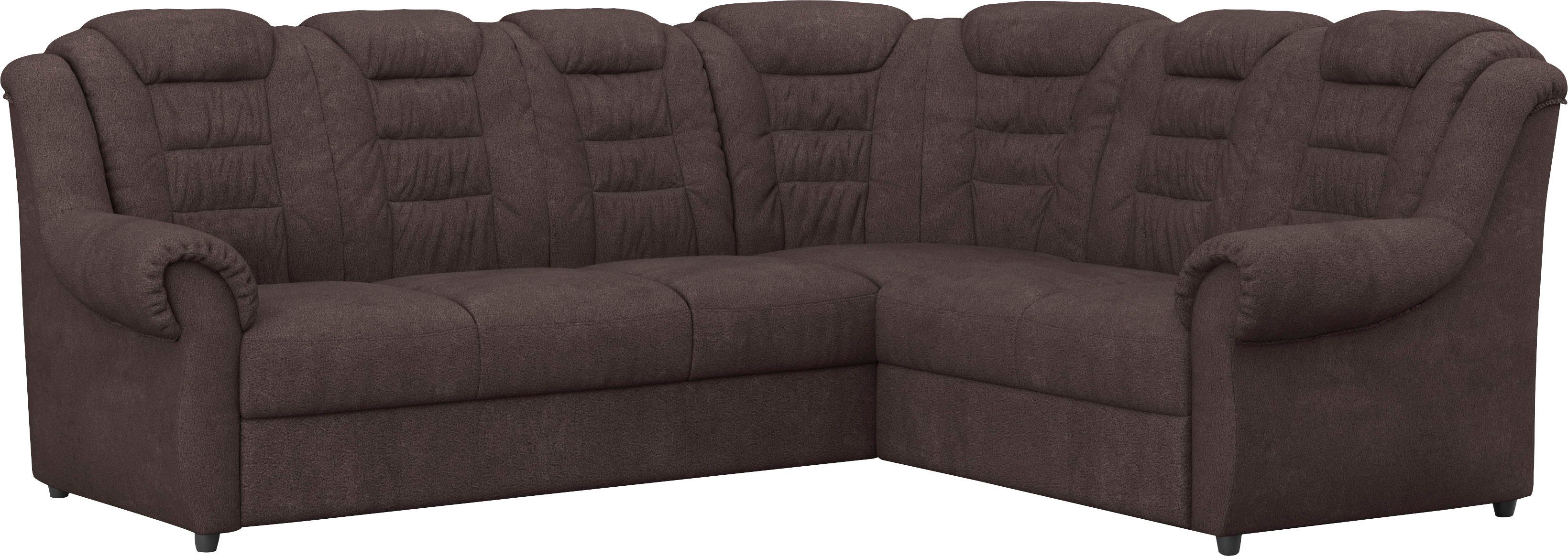 Home affaire Ecksofa "Boston L-Form", mit hoher Rückenlehne, wahlweise mit günstig online kaufen