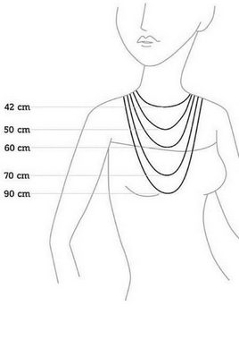 Firetti Kette ohne Anhänger Schmuck Geschenk Halskette Perlkette Edelsteinkette, Anlass Geburtstag, Made in Germany - mit Turmalin - mit Süßwasserzuchtperle