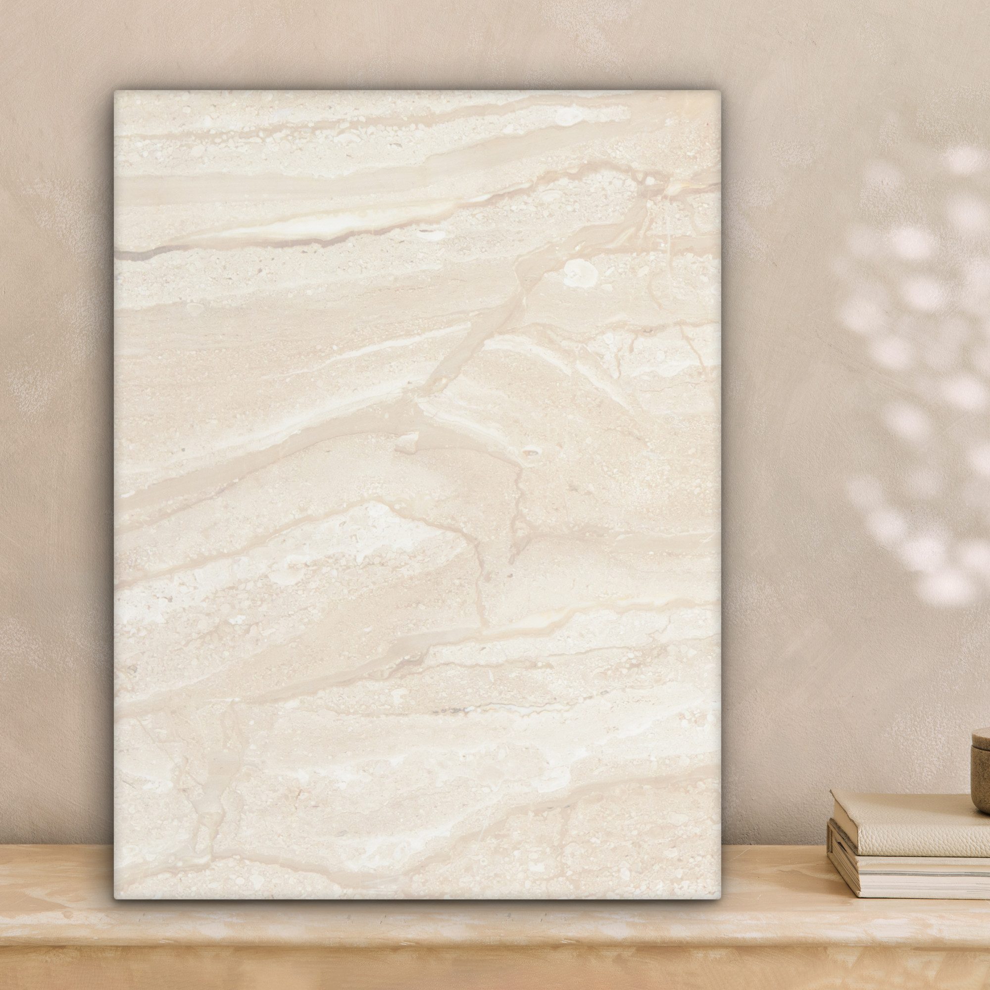 OneMillionCanvasses® Leinwandbild Marmor - Kalk - Sand - Textur, Fotodruck günstig online kaufen