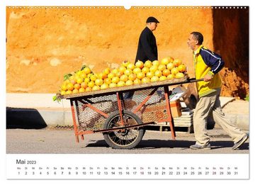 CALVENDO Wandkalender Das farbenfrohe Marokko (Premium, hochwertiger DIN A2 Wandkalender 2023, Kunstdruck in Hochglanz)