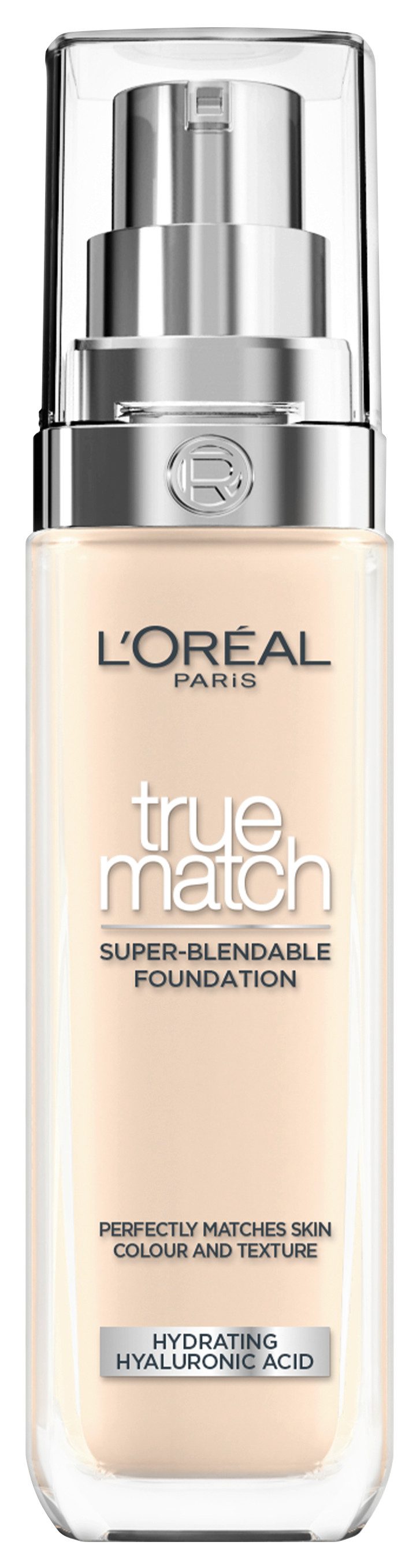L'ORÉAL PARIS Foundation TRUE MATCH FOUNDATION, lässt sich mühelos verblenden, ohne sichtbare Ränder zu hinterlassen