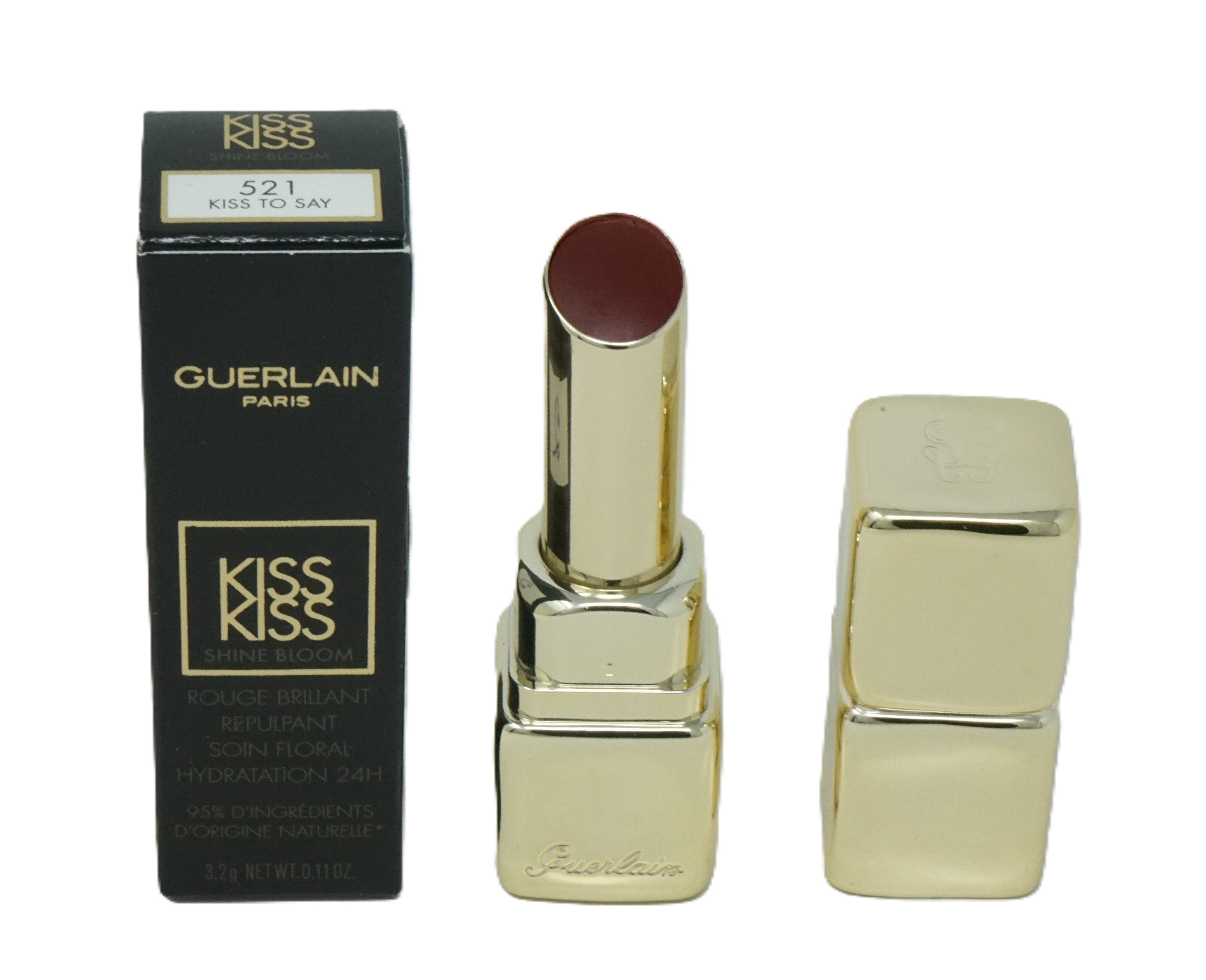Lippenstift Guerlain Kiss Kiss Shine Bloom Lippenstift 521 Kiss to say 3,2g