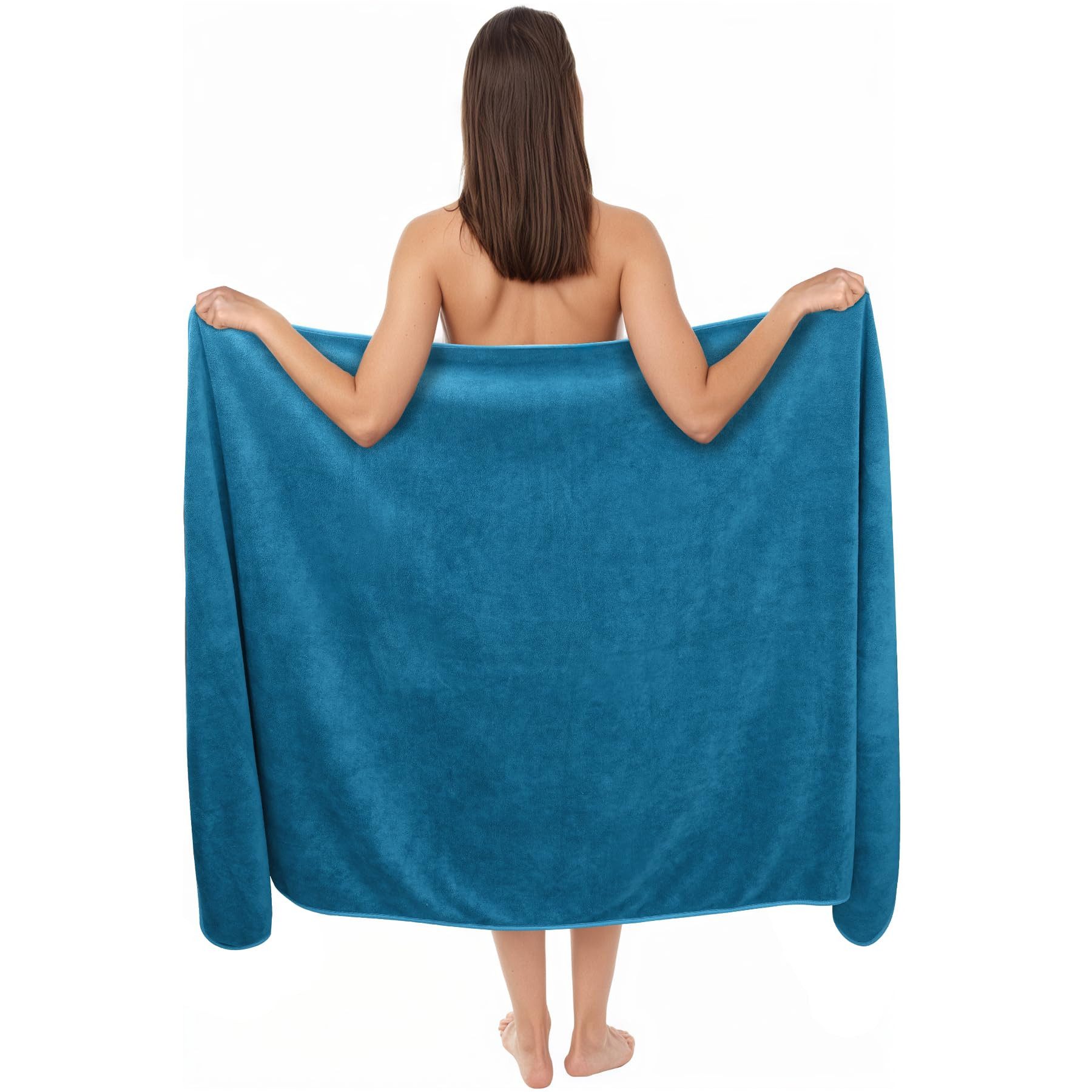 FOUORTUNATE-BEE Strandtücher Strandtücher Badetuch 100×200 cm aus Baumwolle – Weich & Saugstark, Großes Sauna- und Strandtuch, Baumwollhandtuch 100 x 200 cm