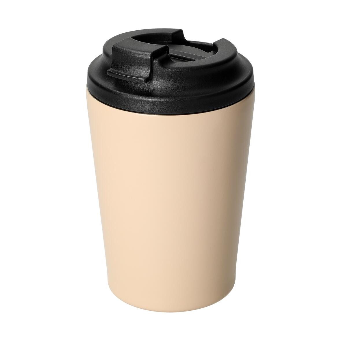 elasto Coffee-to-go-Becher Ceramico Чашки 360 ml Trinkbecher mit Deckel, Keramik, Edelstahl, Trinkbecher, robust