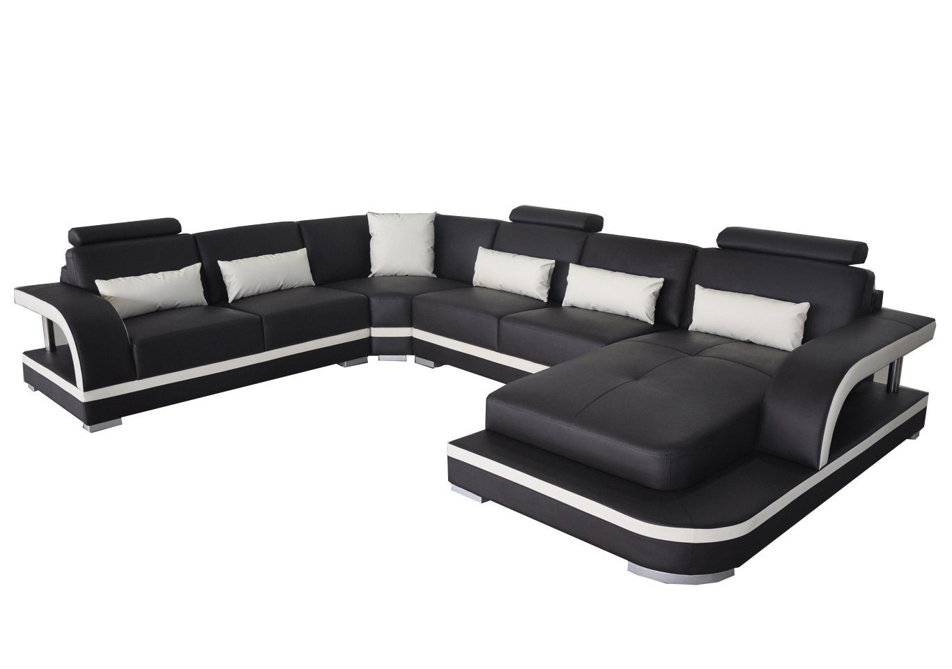 Design UForm Ecksofa, JVmoebel Modern Eck Leder Eck Sofas Couch Wohnlandschaft Sofa