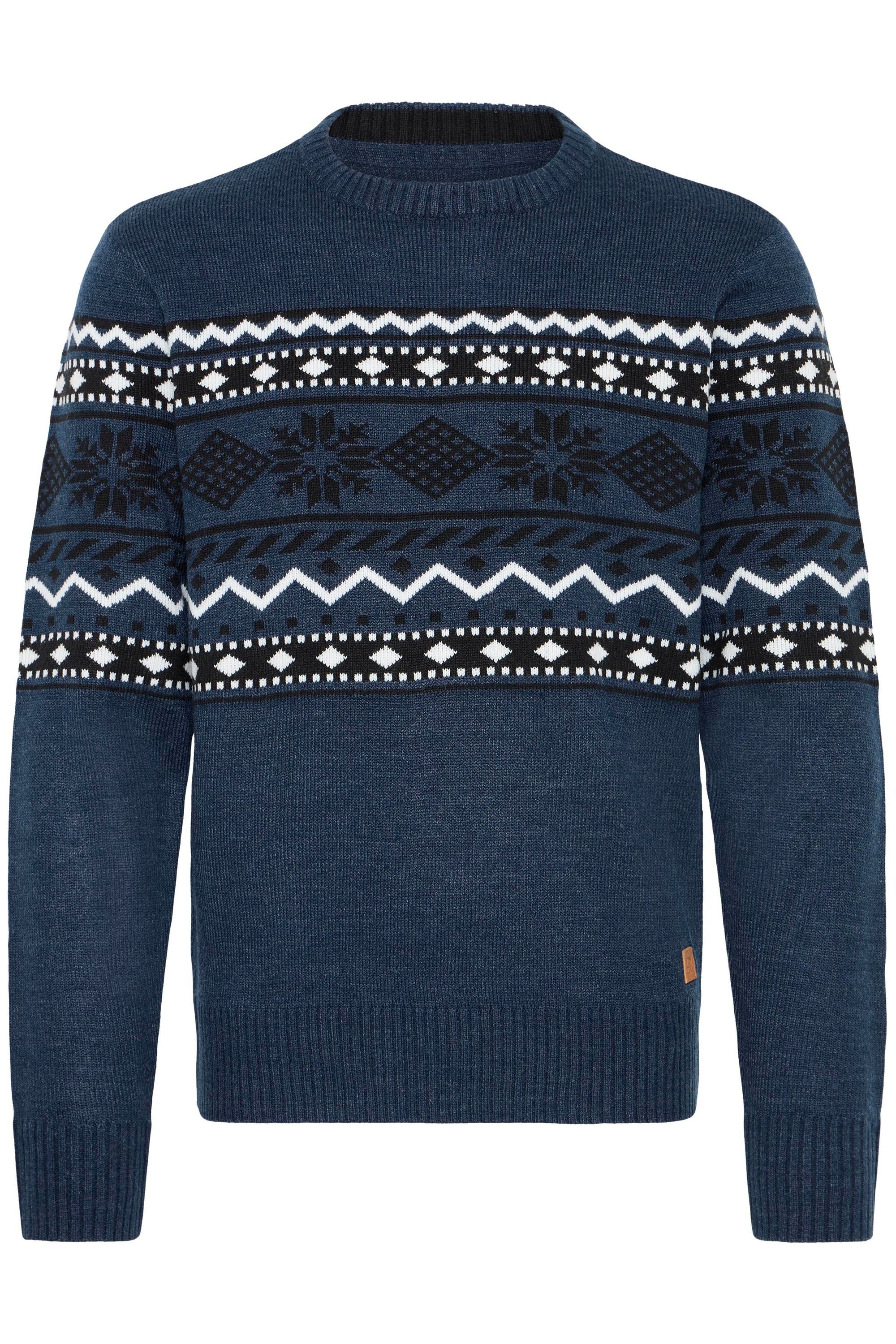 Blend Strickpullover BHNohr Klassischer Norweger Grobstrickpullover günstig online kaufen