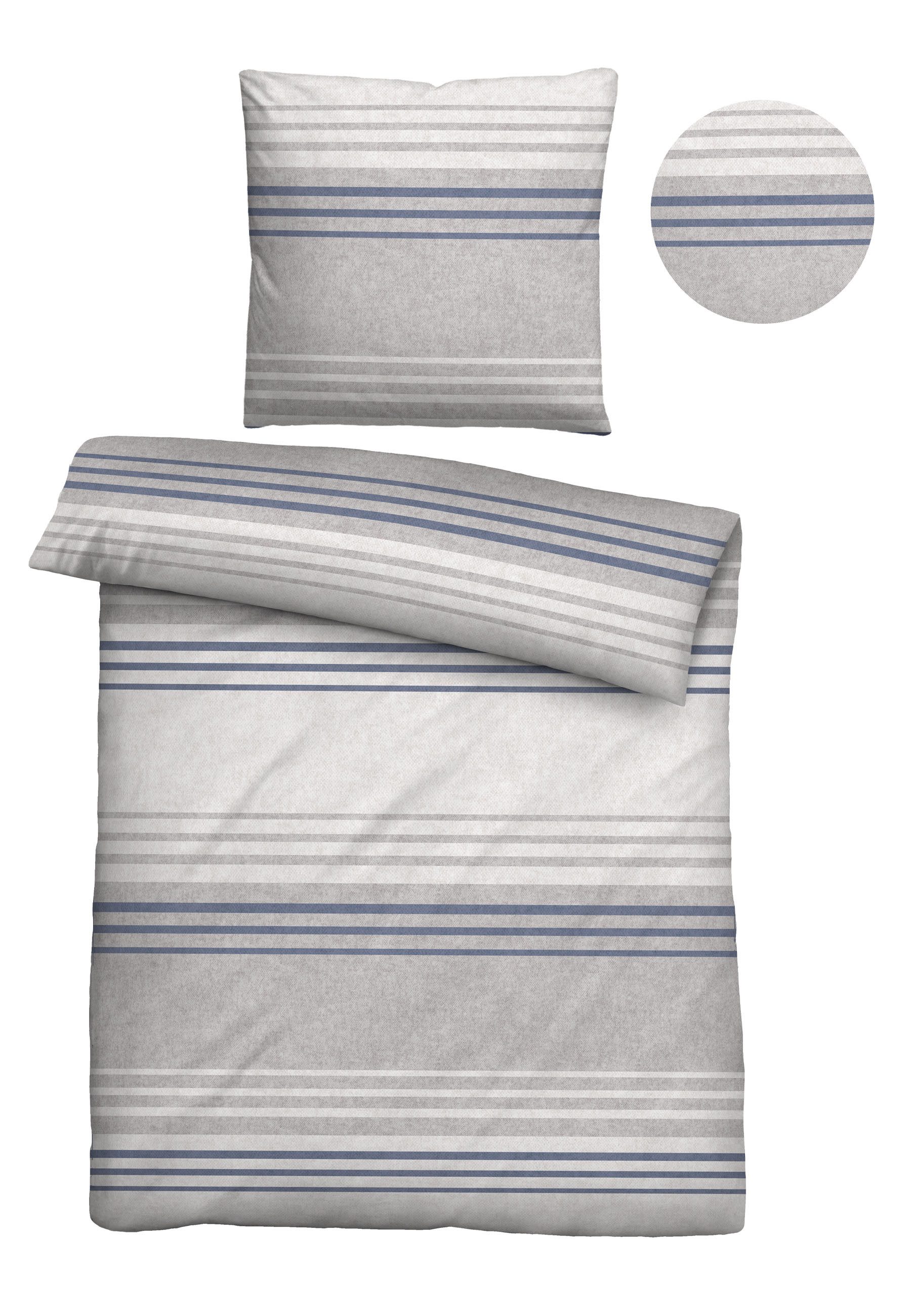 Biberna Bettwäsche 0840516, Flanell, 2 teilig, günstig online kaufen